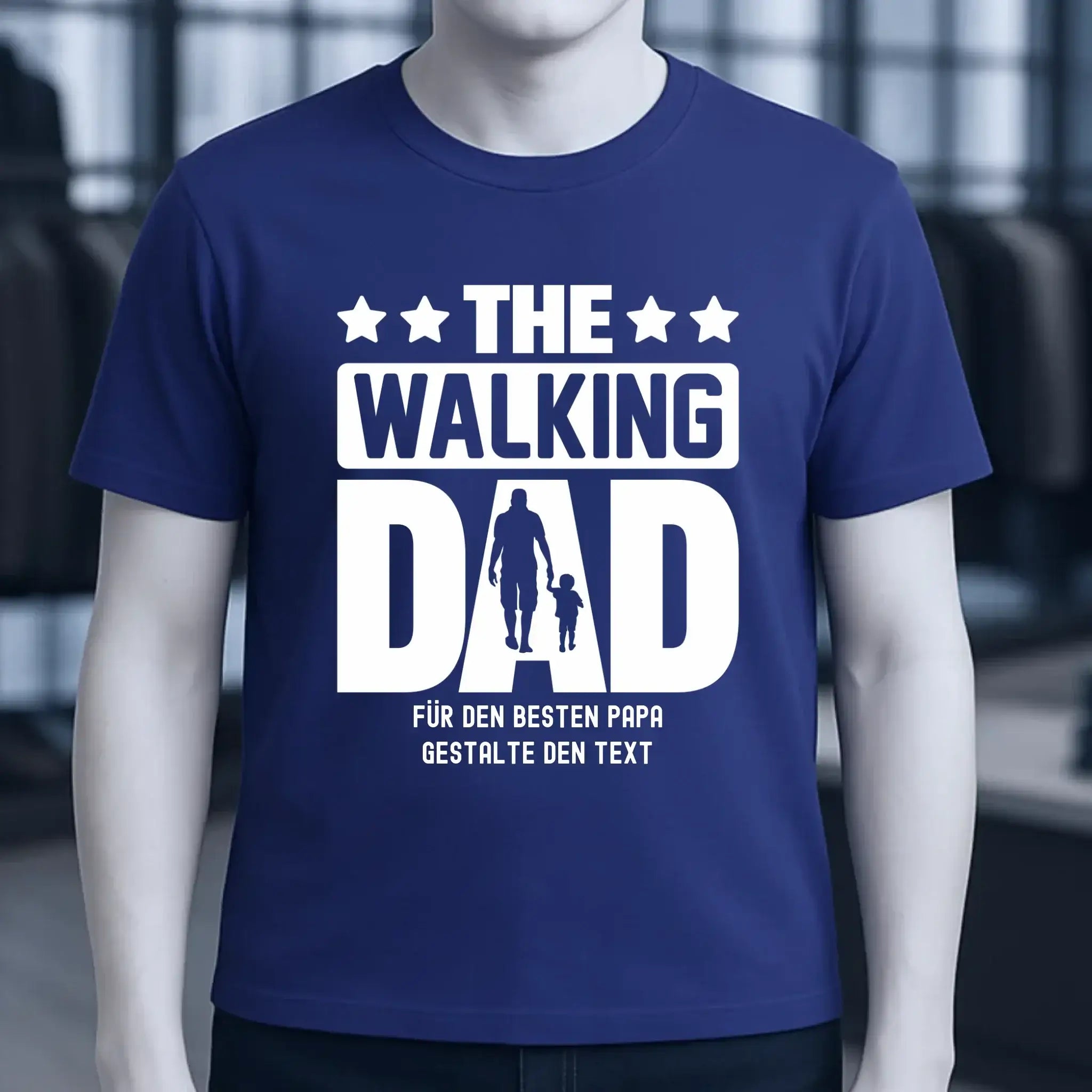 The Walking Dad 2 • Unisex Premium T-Shirt XS-5XL aus Bio-Baumwolle für Damen & Herren • Motivprodukt • personalisiert