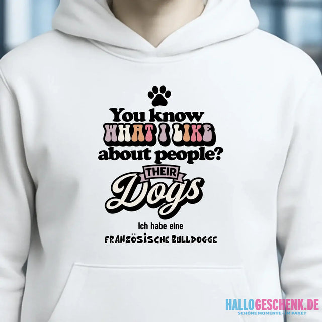 Their Dogs • Hund • Passe den Text an • Unisex Premium Hoodie XS-5XL aus Bio-Baumwolle für Damen & Herren • Exklusivdesign • personalisiert