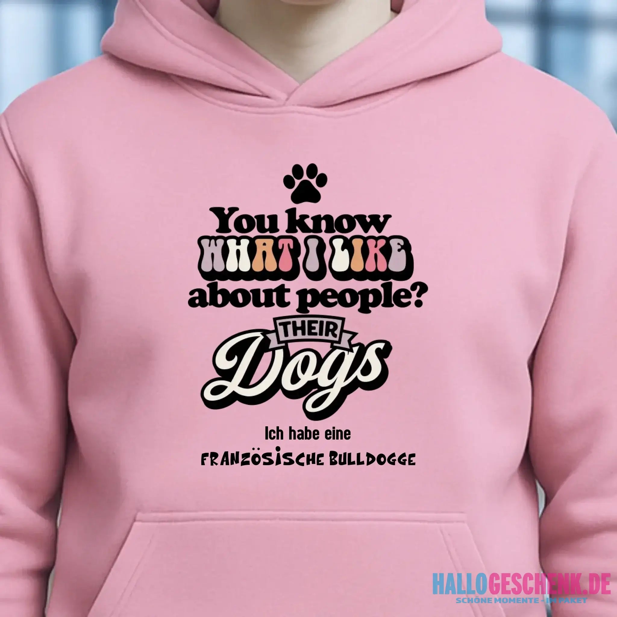 Their Dogs • Hund • Passe den Text an • Unisex Premium Hoodie XS-5XL aus Bio-Baumwolle für Damen & Herren • Exklusivdesign • personalisiert