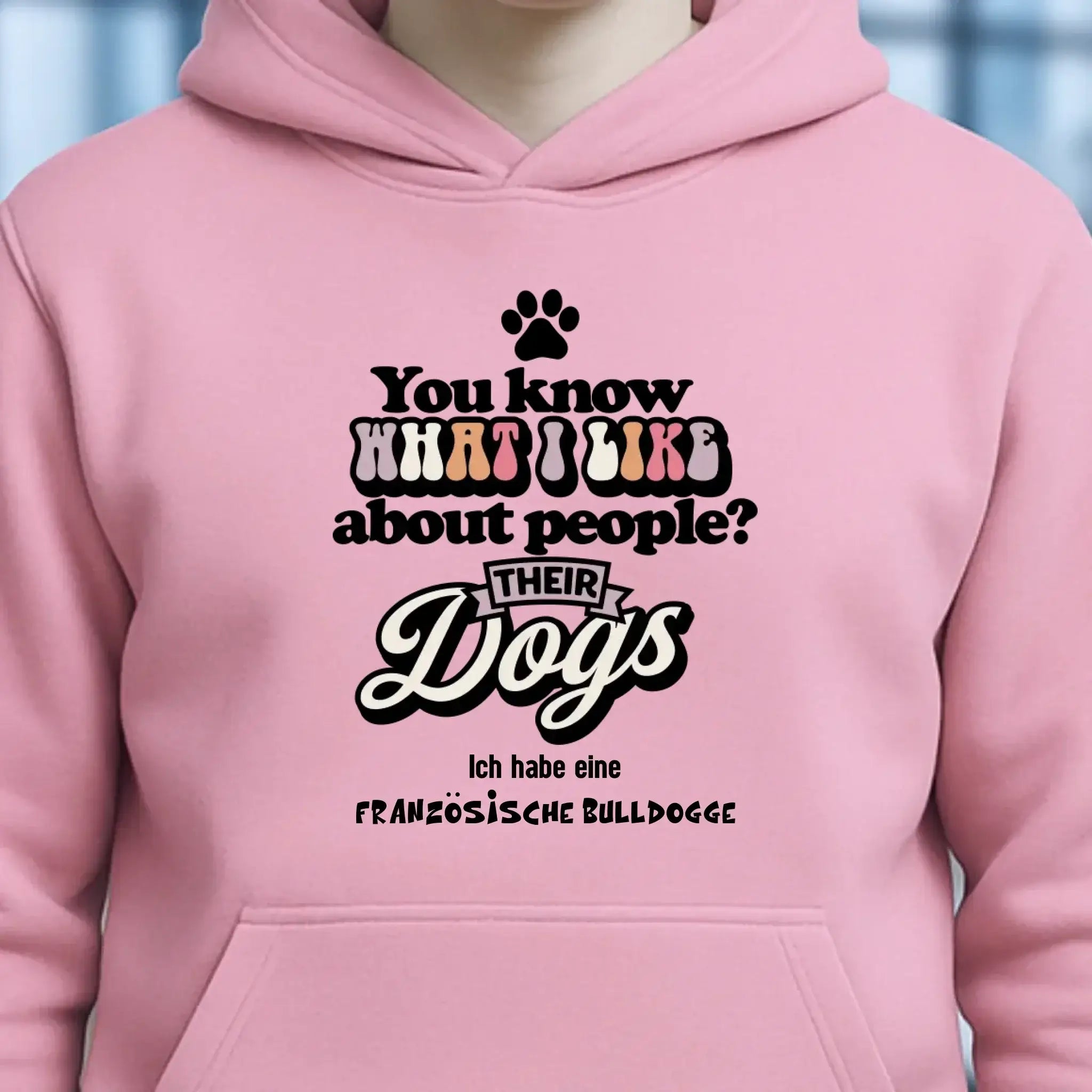 Their Dogs • Hund • Passe den Text an • Unisex Premium Hoodie XS-5XL aus Bio-Baumwolle für Damen & Herren • Exklusivdesign • personalisiert
