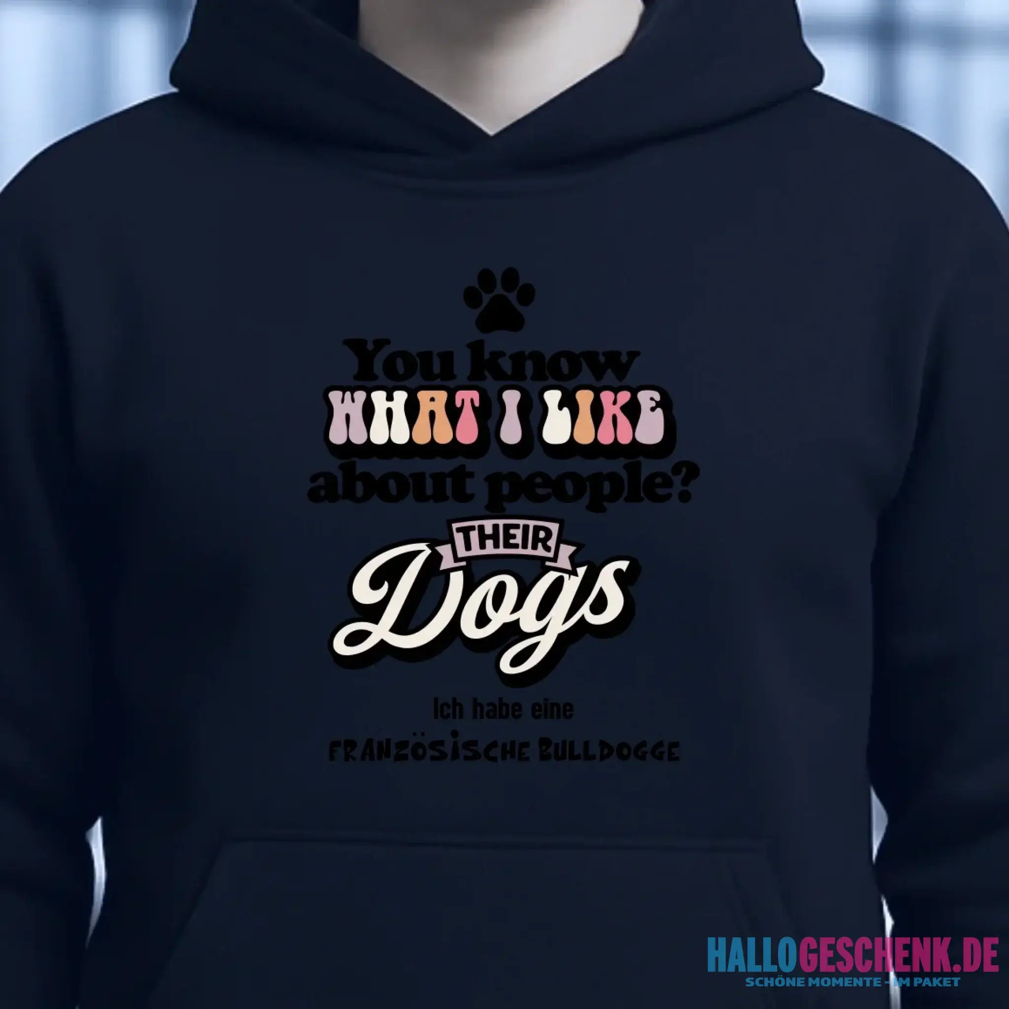 Their Dogs • Hund • Passe den Text an • Unisex Premium Hoodie XS-5XL aus Bio-Baumwolle für Damen & Herren • Exklusivdesign • personalisiert