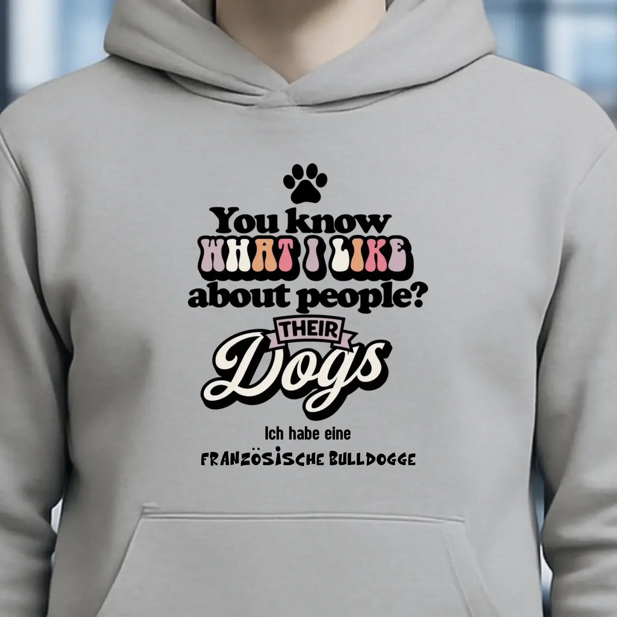 Their Dogs • Hund • Passe den Text an • Unisex Premium Hoodie XS-5XL aus Bio-Baumwolle für Damen & Herren • Exklusivdesign • personalisiert