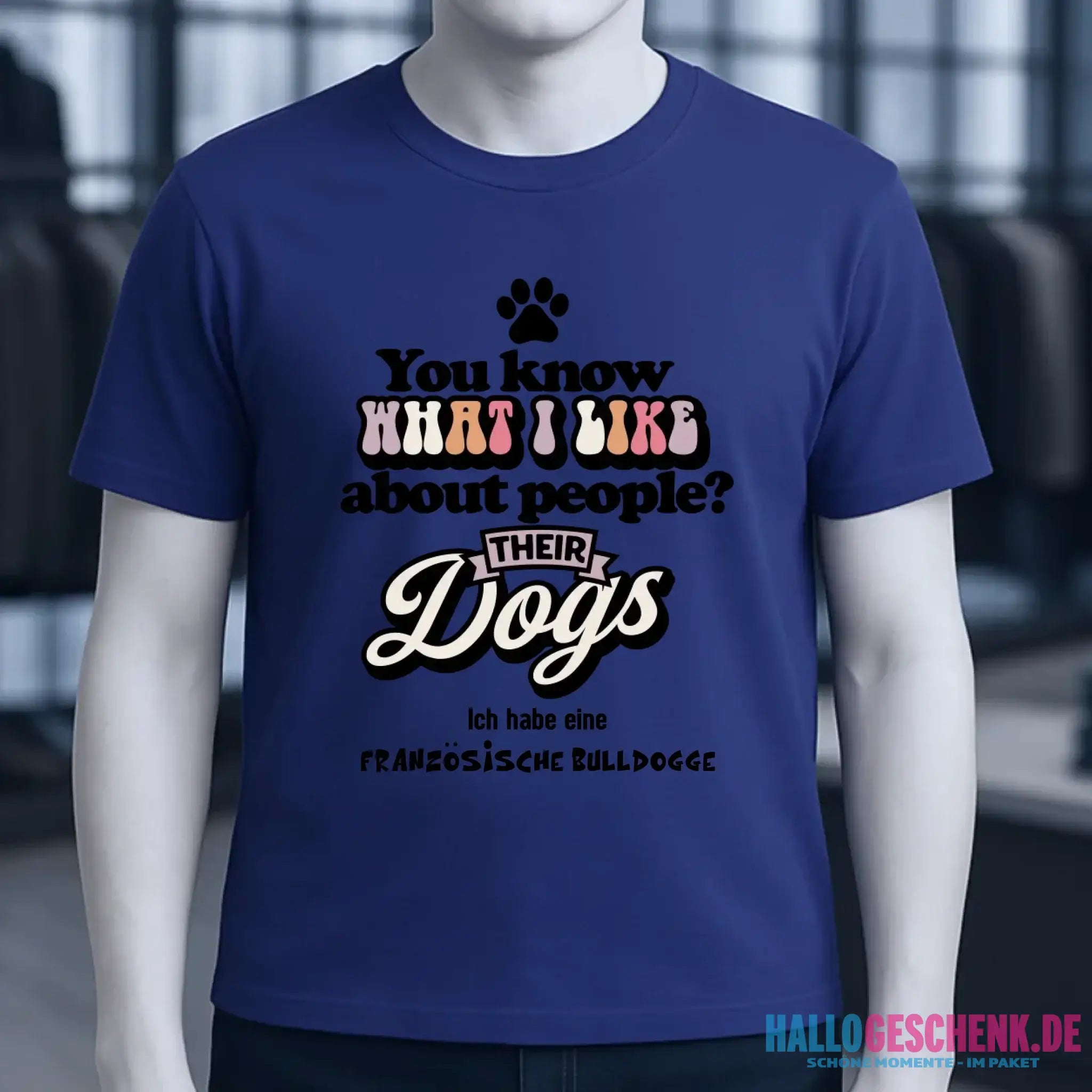 Their Dogs • Hund • Passe den Text an • Unisex Premium T-Shirt XS-5XL aus Bio-Baumwolle für Damen & Herren • Exklusivdesign • personalisiert