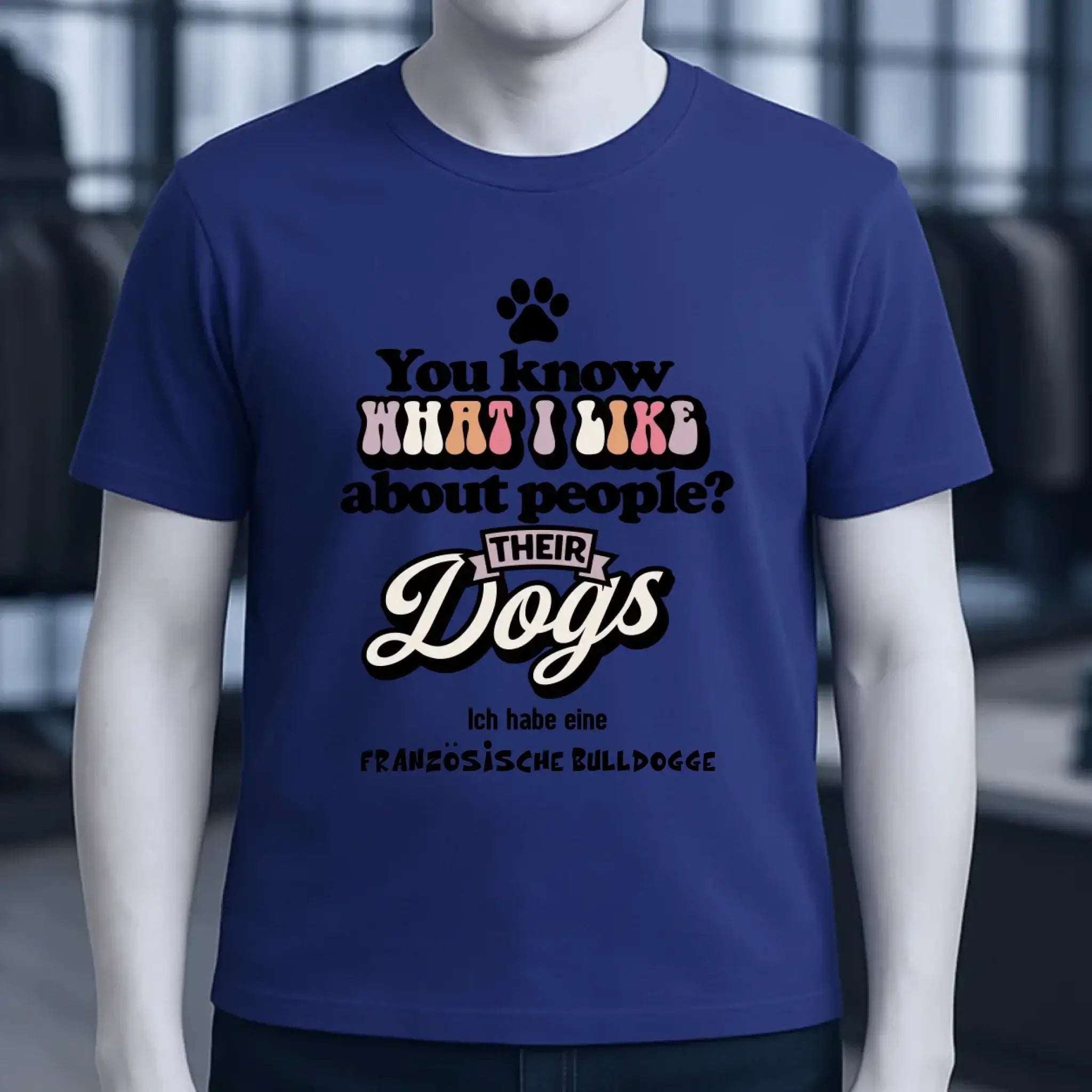 Their Dogs • Hund • Passe den Text an • Unisex Premium T-Shirt XS-5XL aus Bio-Baumwolle für Damen & Herren • Exklusivdesign • personalisiert