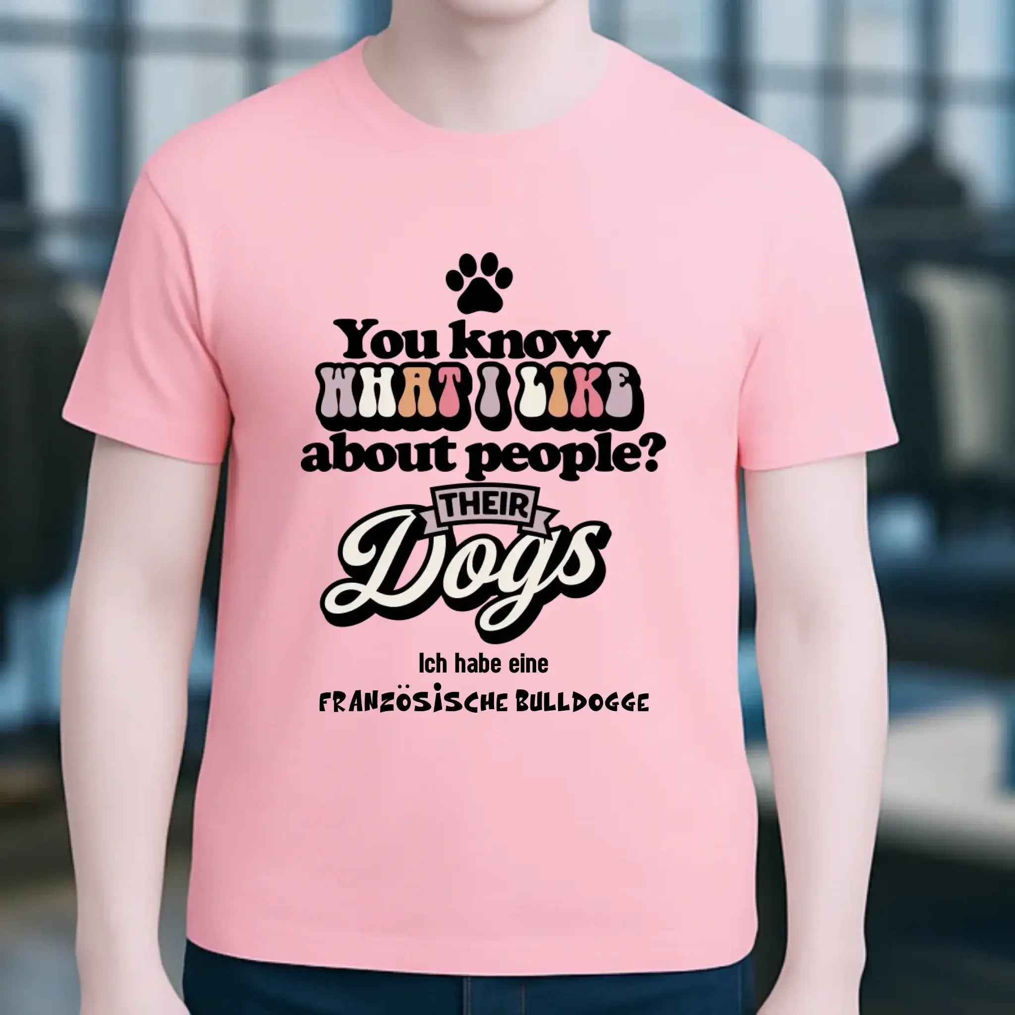 Their Dogs • Hund • Passe den Text an • Unisex Premium T-Shirt XS-5XL aus Bio-Baumwolle für Damen & Herren • Exklusivdesign • personalisiert