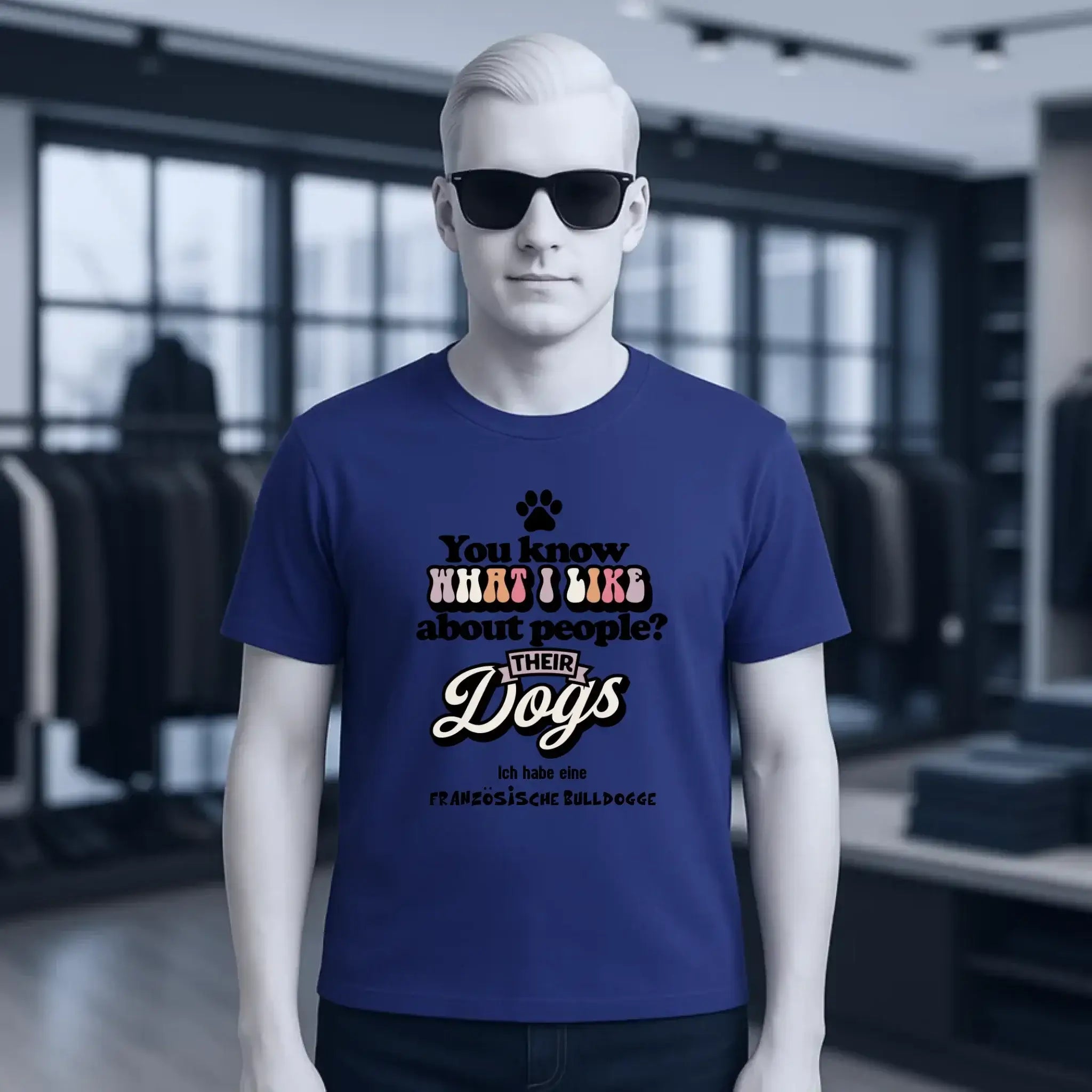 Their Dogs • Hund • Passe den Text an • Unisex Premium T-Shirt XS-5XL aus Bio-Baumwolle für Damen & Herren • Exklusivdesign • personalisiert