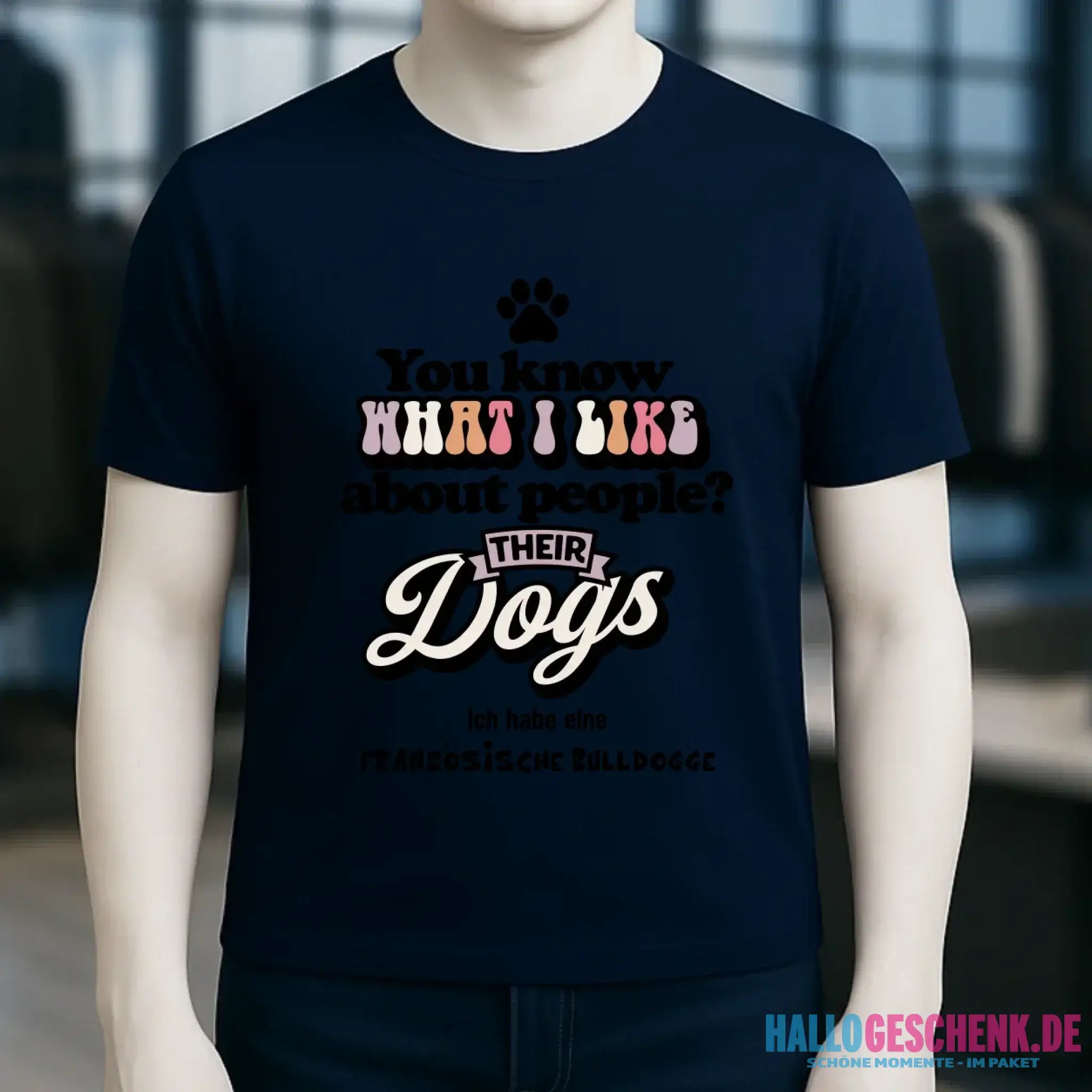 Their Dogs • Hund • Passe den Text an • Unisex Premium T-Shirt XS-5XL aus Bio-Baumwolle für Damen & Herren • Exklusivdesign • personalisiert