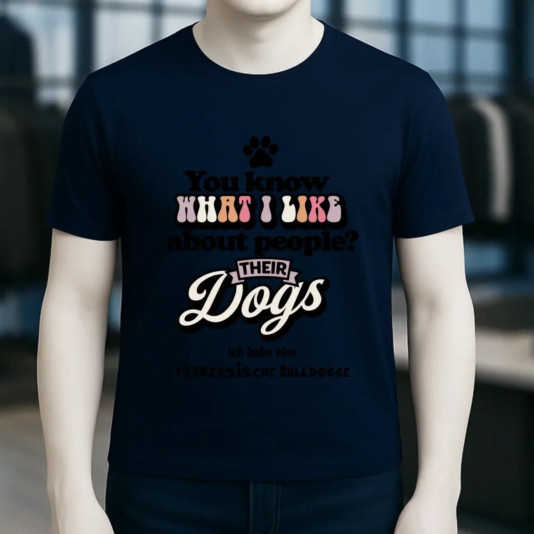 Their Dogs • Hund • Passe den Text an • Unisex Premium T-Shirt XS-5XL aus Bio-Baumwolle für Damen & Herren • Exklusivdesign • personalisiert