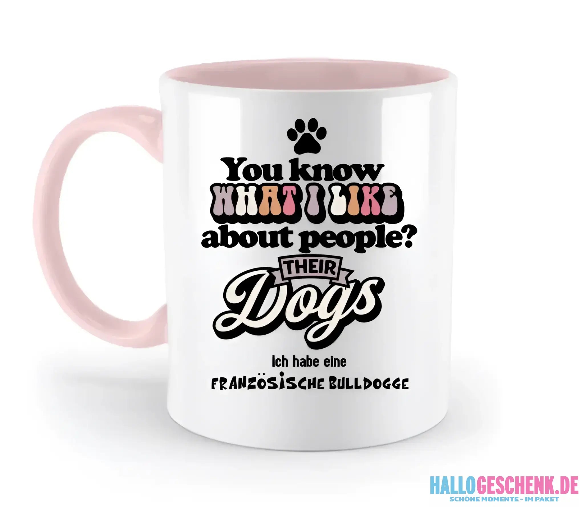 Their Dogs • Hund • Passe den Text an • zweifarbige Tasse • Exklusivdesign • personalisiert