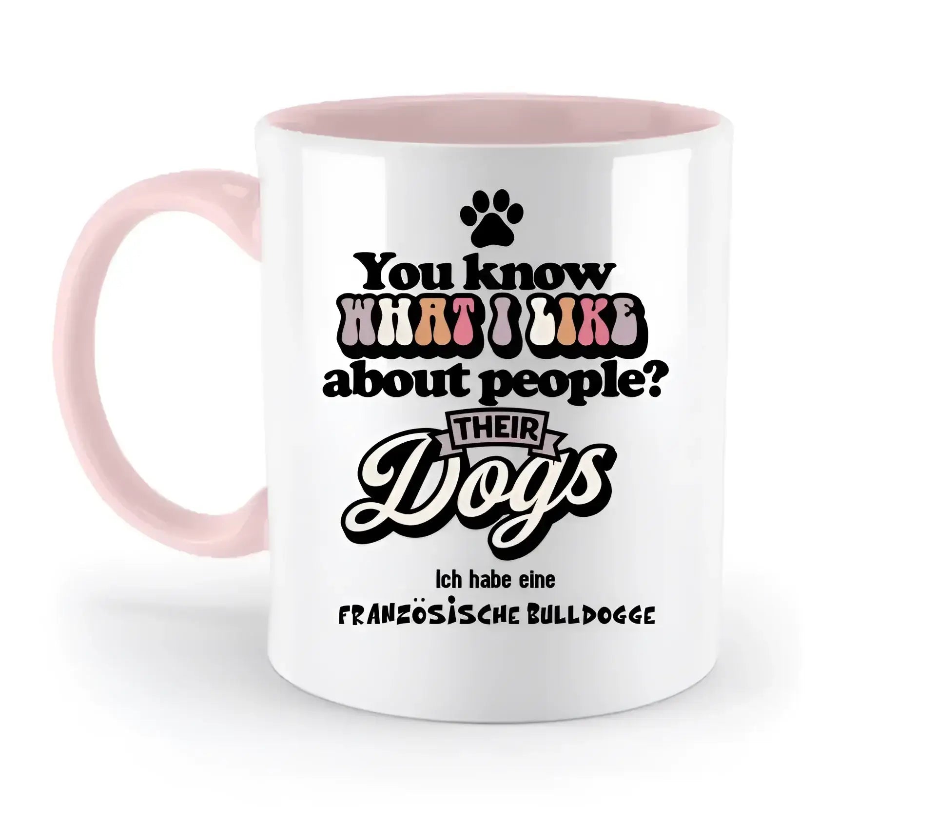 Their Dogs • Hund • Passe den Text an • zweifarbige Tasse • Exklusivdesign • personalisiert