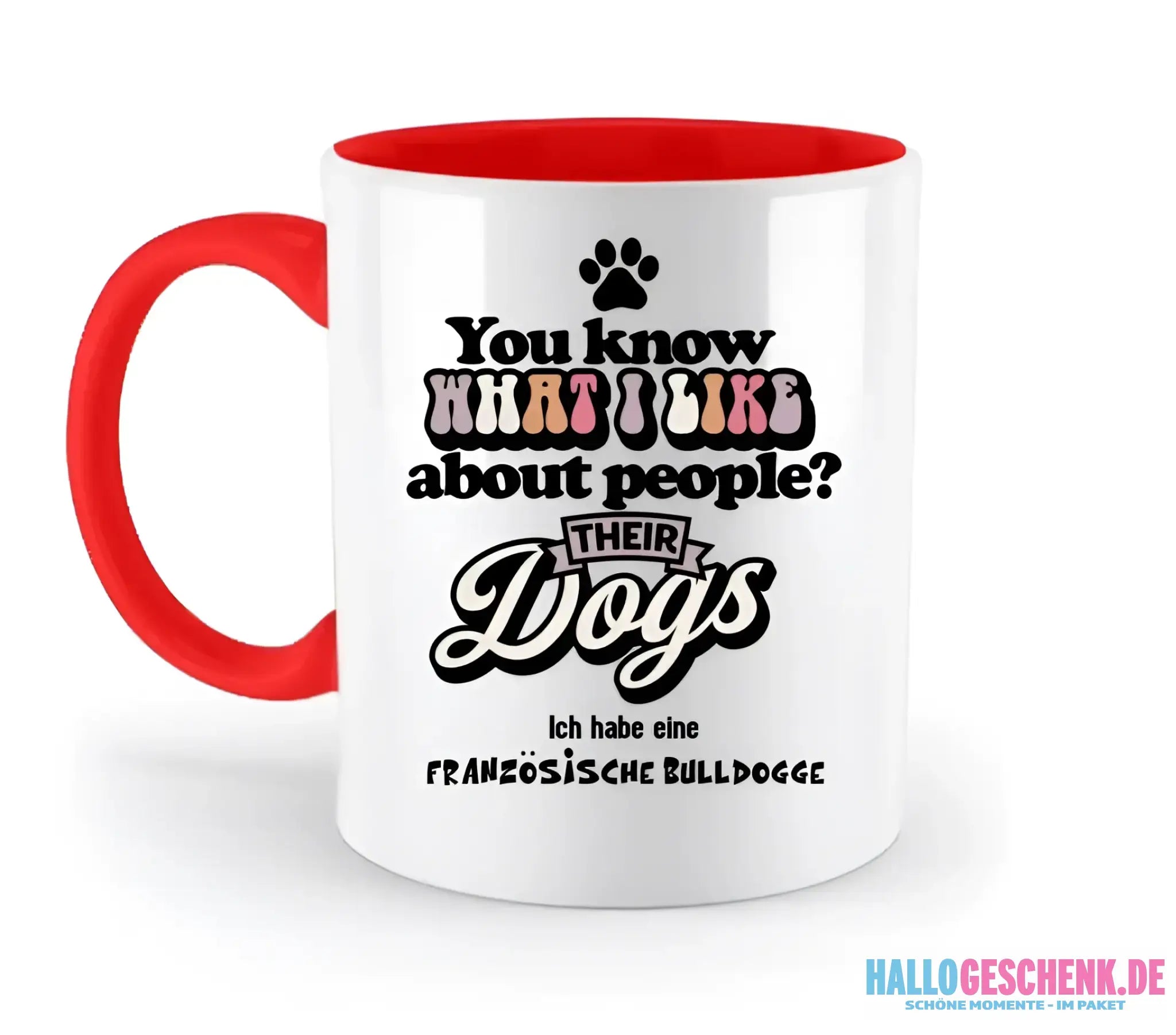 Their Dogs • Hund • Passe den Text an • zweifarbige Tasse • Exklusivdesign • personalisiert