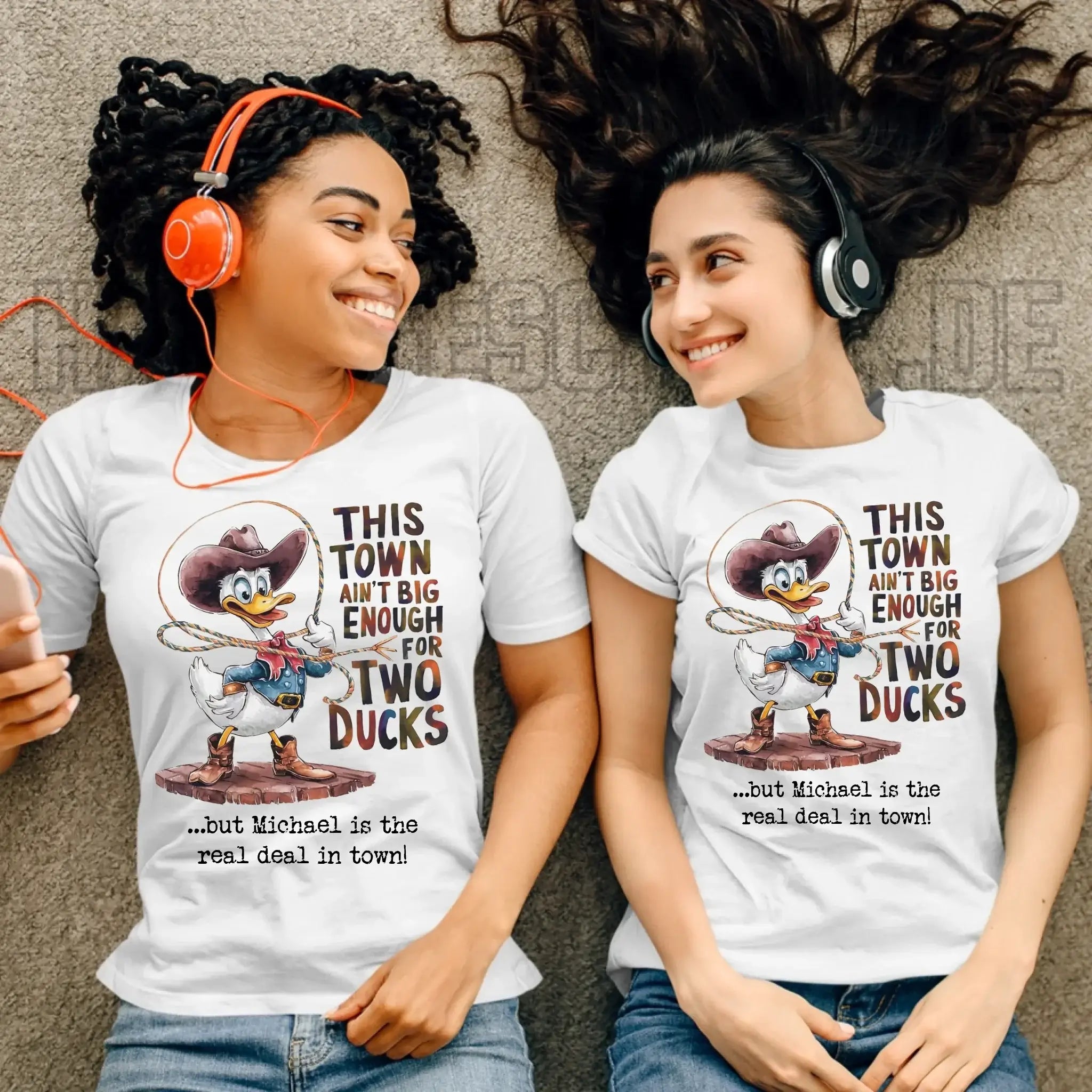 THIS TOWN 2 • DUCK • ENTE • Ladies Premium T-Shirt XS-2XL aus Bio-Baumwolle für Damen • Exklusivdesign • personalisiert