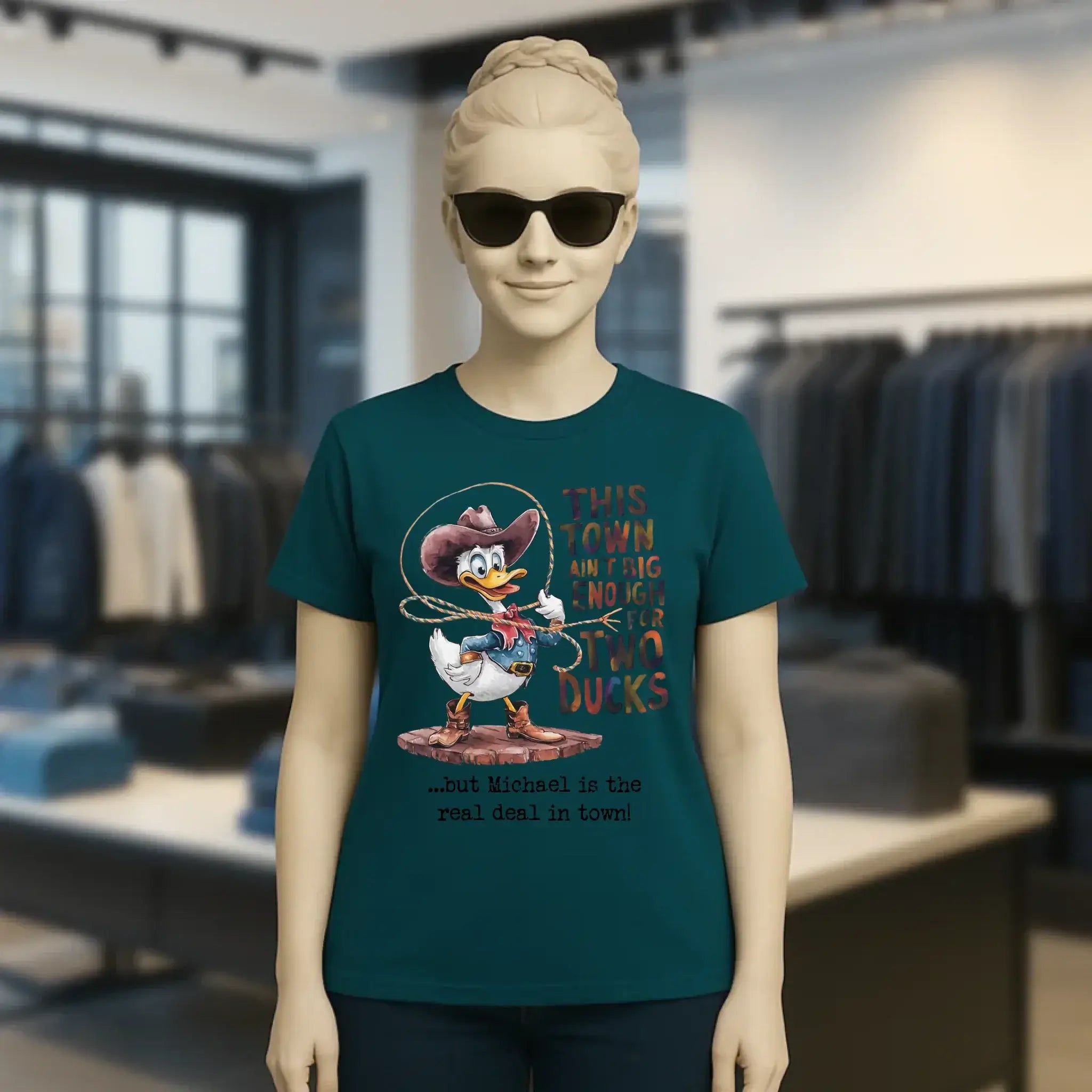 THIS TOWN 2 • DUCK • ENTE • Ladies Premium T-Shirt XS-2XL aus Bio-Baumwolle für Damen • Exklusivdesign • personalisiert