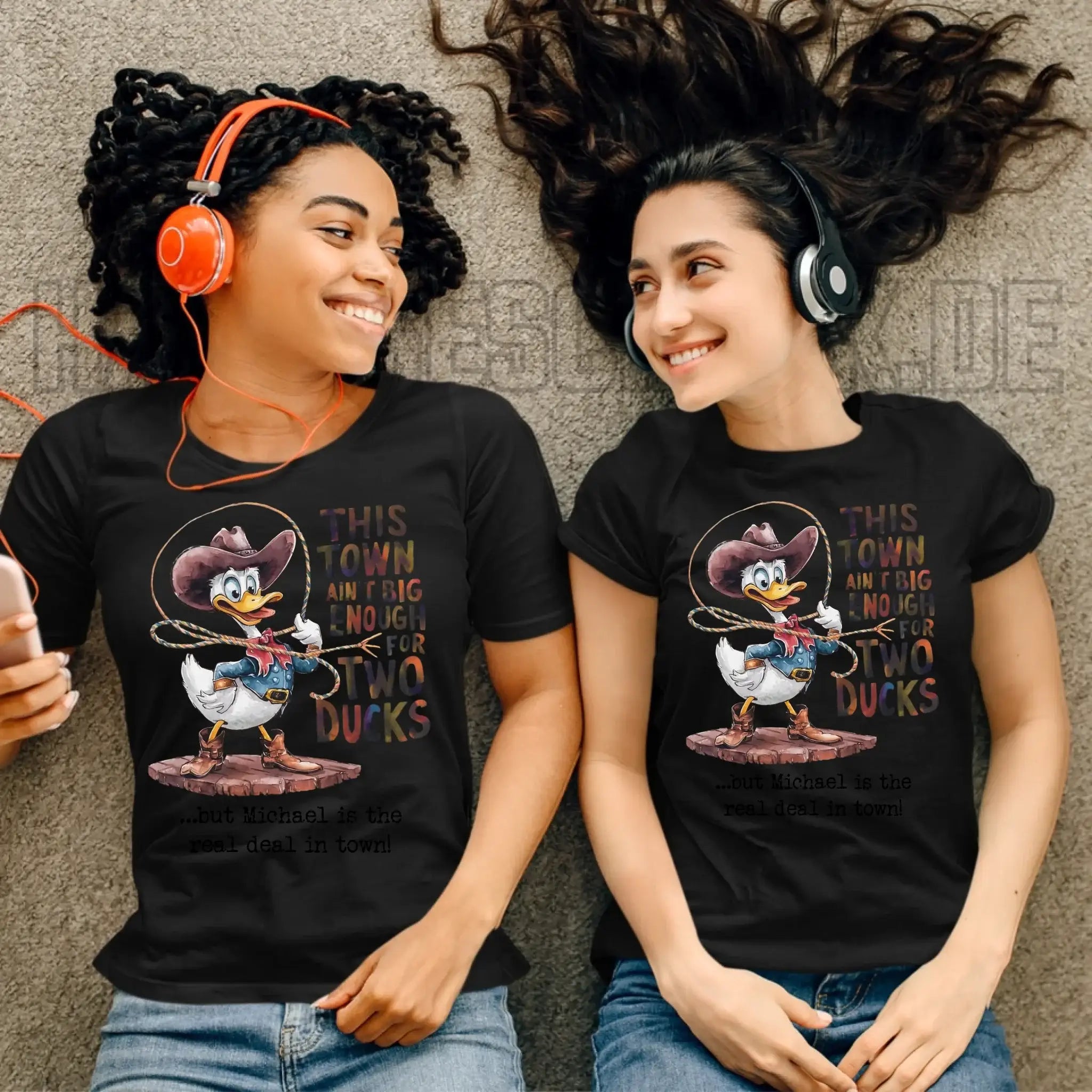 THIS TOWN 2 • DUCK • ENTE • Ladies Premium T-Shirt XS-2XL aus Bio-Baumwolle für Damen • Exklusivdesign • personalisiert