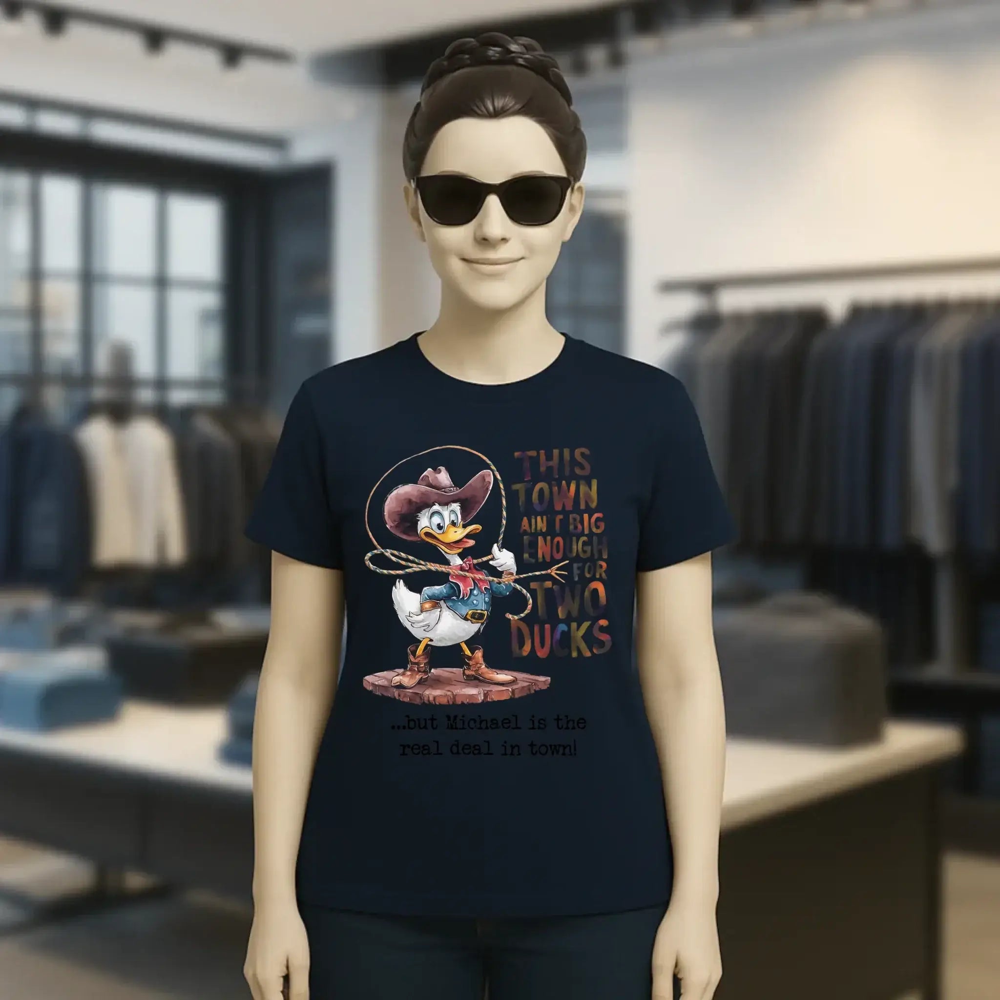 THIS TOWN 2 • DUCK • ENTE • Ladies Premium T-Shirt XS-2XL aus Bio-Baumwolle für Damen • Exklusivdesign • personalisiert