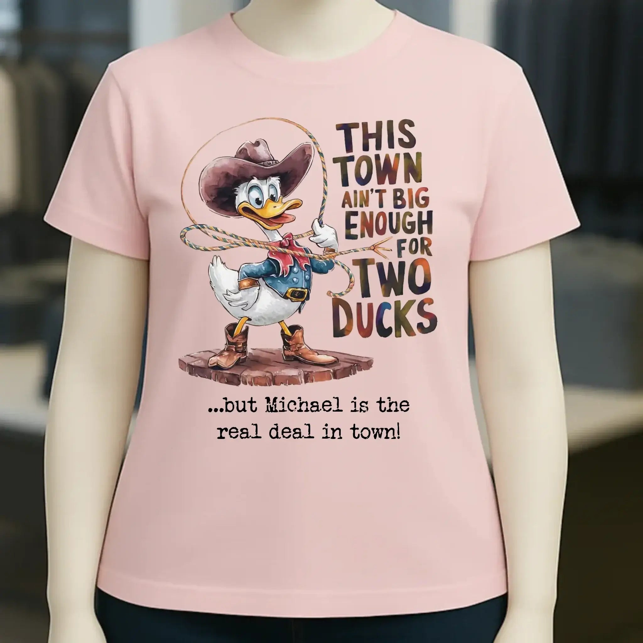 THIS TOWN 2 • DUCK • ENTE • Ladies Premium T-Shirt XS-2XL aus Bio-Baumwolle für Damen • Exklusivdesign • personalisiert
