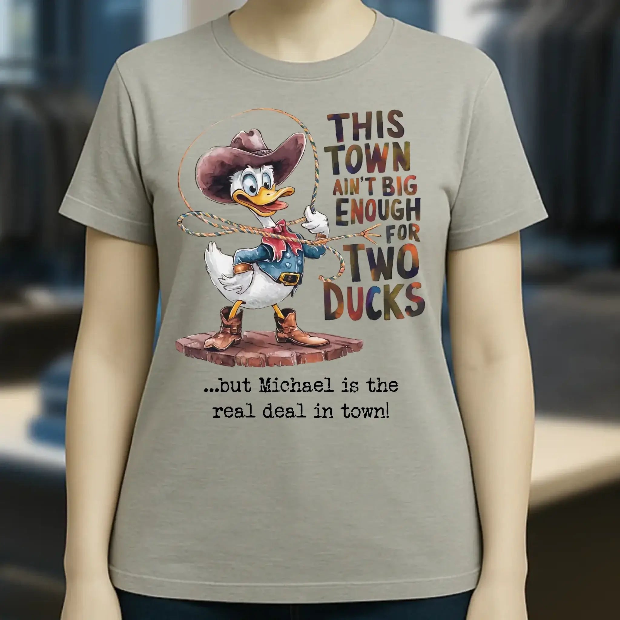 THIS TOWN 2 • DUCK • ENTE • Ladies Premium T-Shirt XS-2XL aus Bio-Baumwolle für Damen • Exklusivdesign • personalisiert