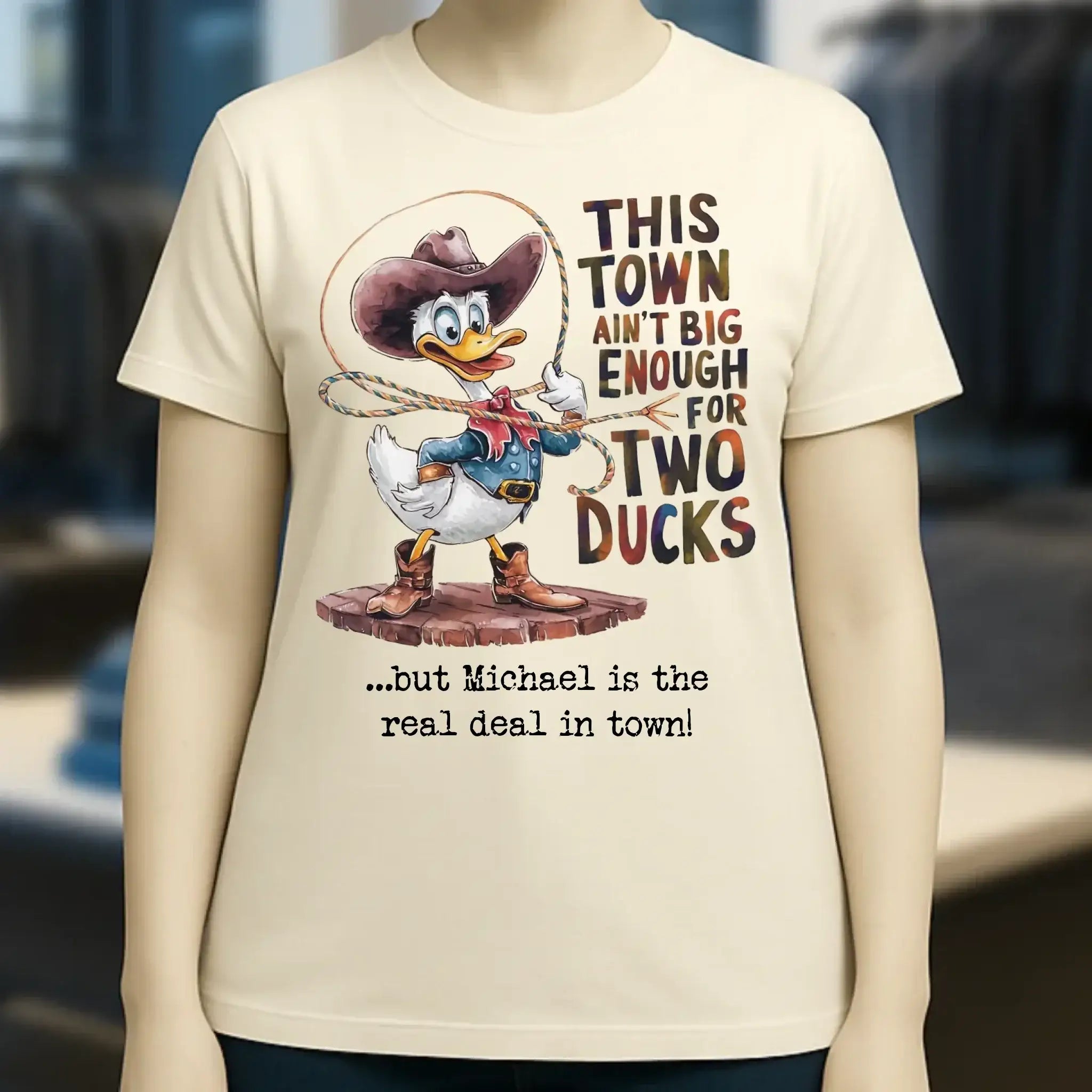 THIS TOWN 2 • DUCK • ENTE • Ladies Premium T-Shirt XS-2XL aus Bio-Baumwolle für Damen • Exklusivdesign • personalisiert
