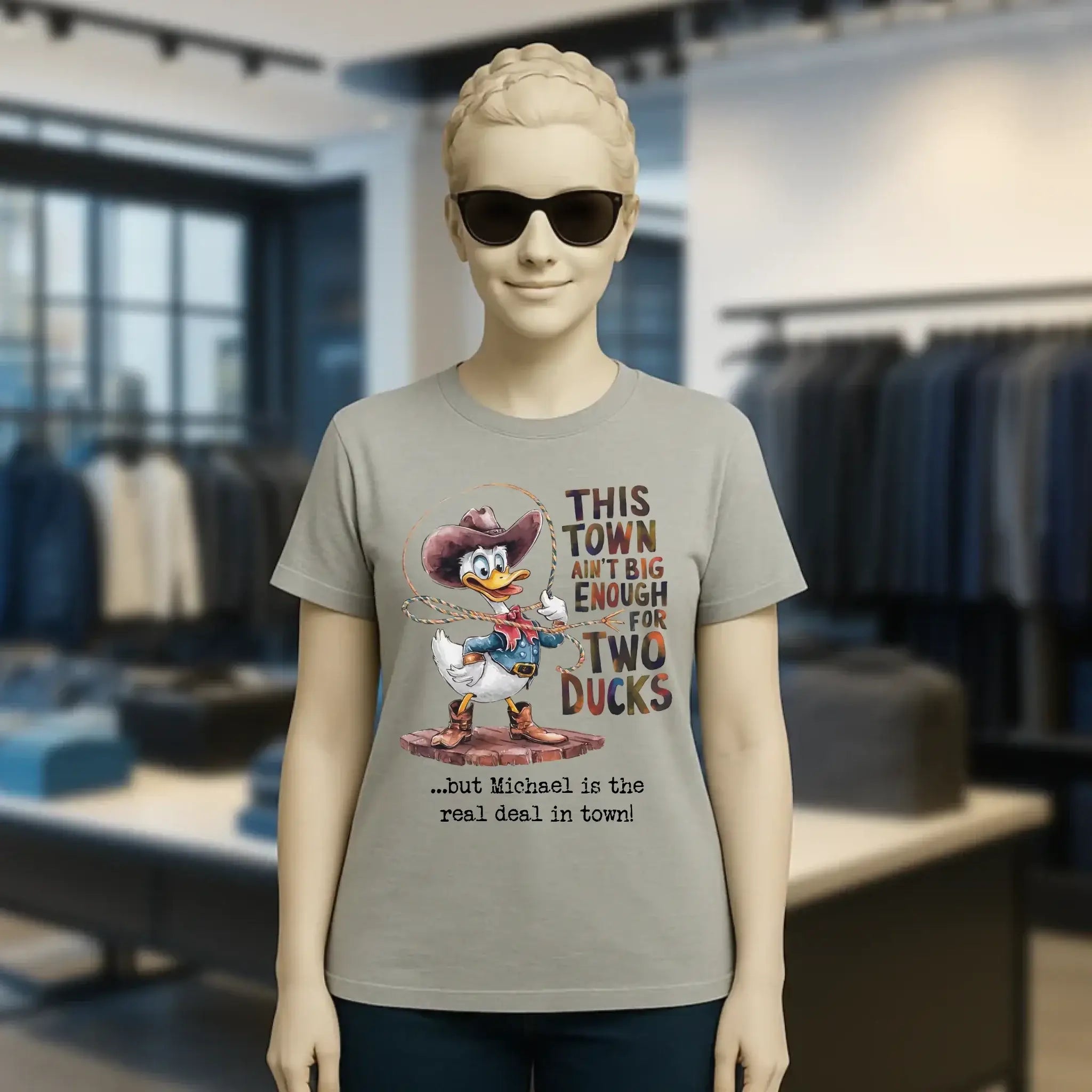 THIS TOWN 2 • DUCK • ENTE • Ladies Premium T-Shirt XS-2XL aus Bio-Baumwolle für Damen • Exklusivdesign • personalisiert