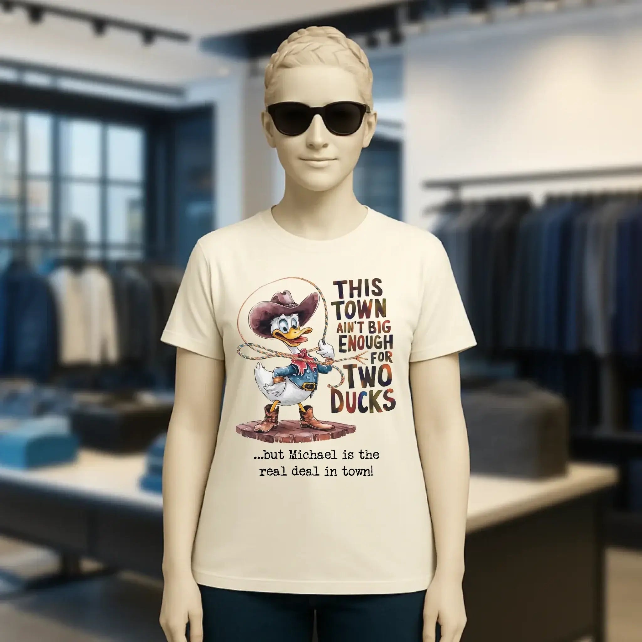 THIS TOWN 2 • DUCK • ENTE • Ladies Premium T-Shirt XS-2XL aus Bio-Baumwolle für Damen • Exklusivdesign • personalisiert