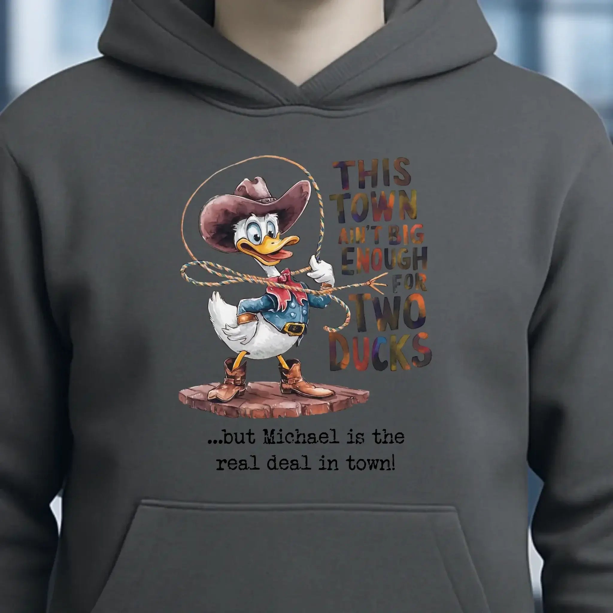 THIS TOWN 2 • DUCK • ENTE • Unisex Premium Hoodie XS-5XL aus Bio-Baumwolle für Damen & Herren • Exklusivdesign • personalisiert