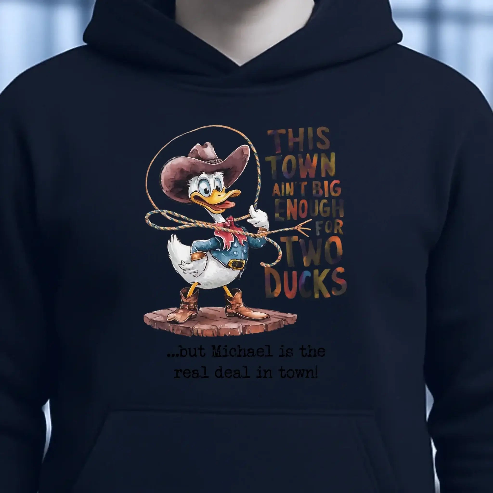 THIS TOWN 2 • DUCK • ENTE • Unisex Premium Hoodie XS-5XL aus Bio-Baumwolle für Damen & Herren • Exklusivdesign • personalisiert