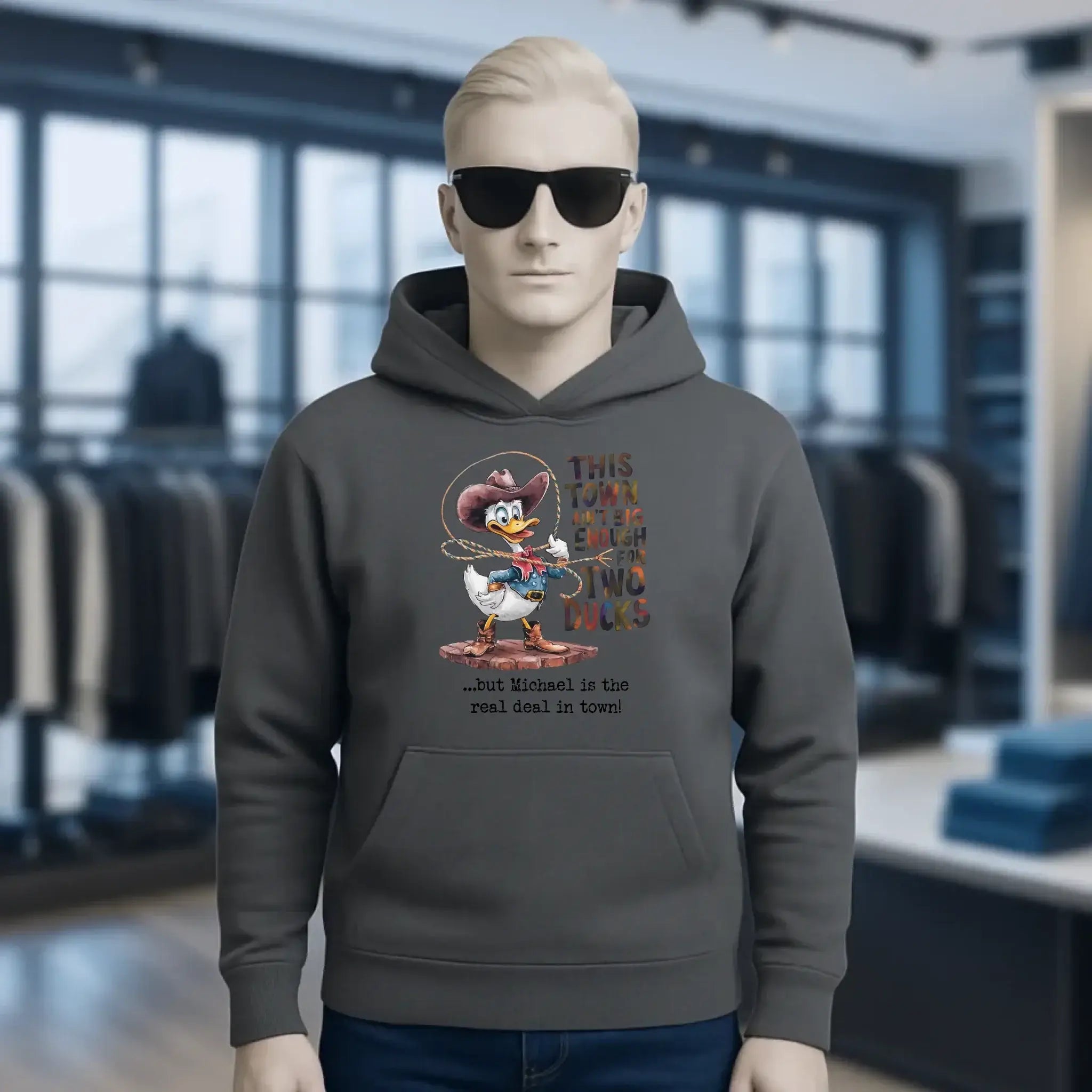 THIS TOWN 2 • DUCK • ENTE • Unisex Premium Hoodie XS-5XL aus Bio-Baumwolle für Damen & Herren • Exklusivdesign • personalisiert