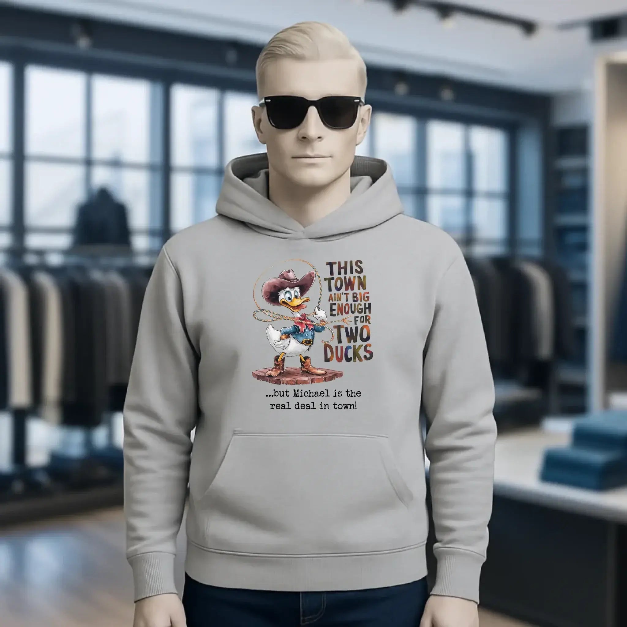 THIS TOWN 2 • DUCK • ENTE • Unisex Premium Hoodie XS-5XL aus Bio-Baumwolle für Damen & Herren • Exklusivdesign • personalisiert