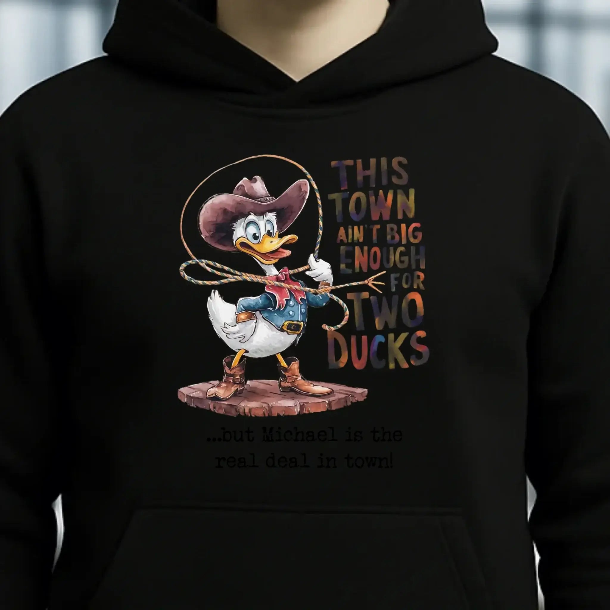 THIS TOWN 2 • DUCK • ENTE • Unisex Premium Hoodie XS-5XL aus Bio-Baumwolle für Damen & Herren • Exklusivdesign • personalisiert