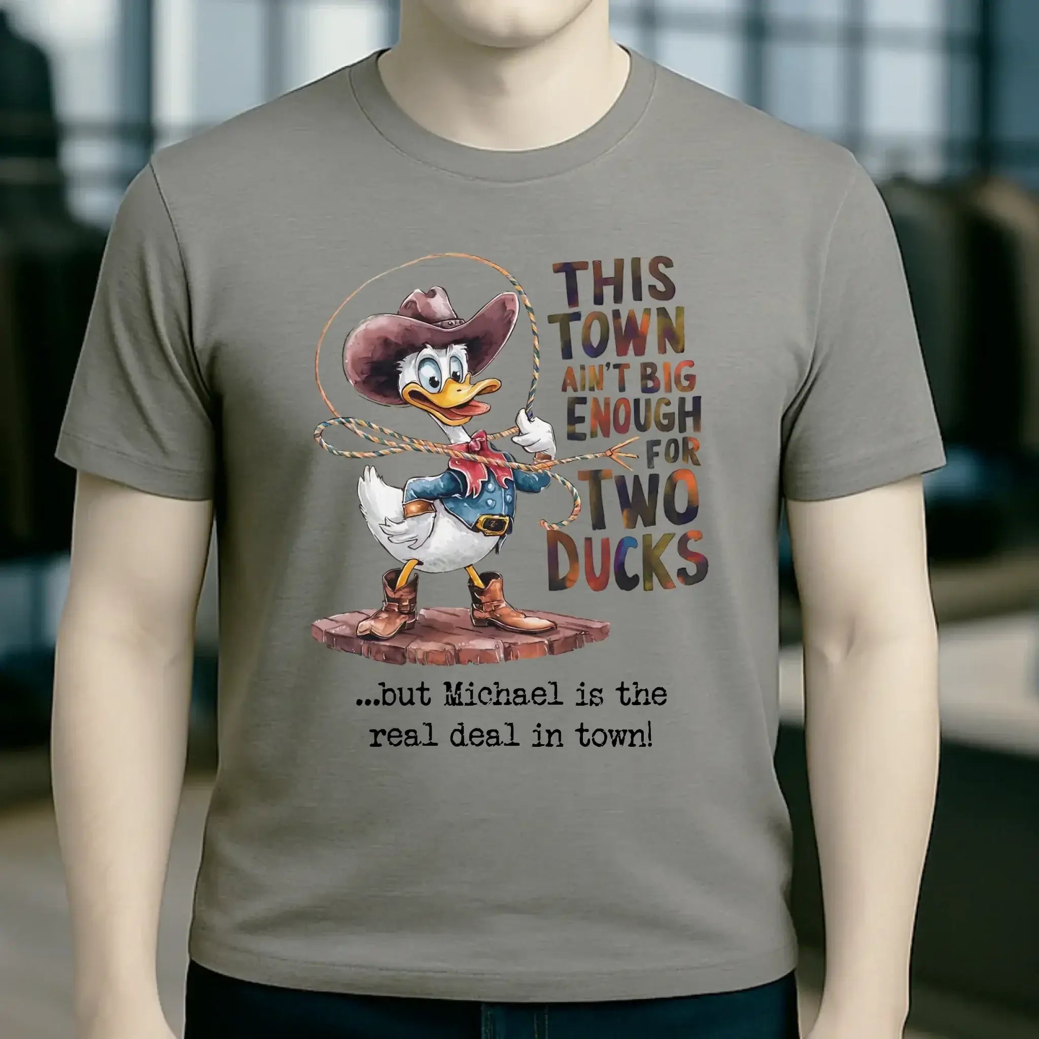 THIS TOWN 2 • DUCK • ENTE • Unisex Premium T-Shirt XS-5XL aus Bio-Baumwolle für Damen & Herren • Exklusivdesign • personalisiert