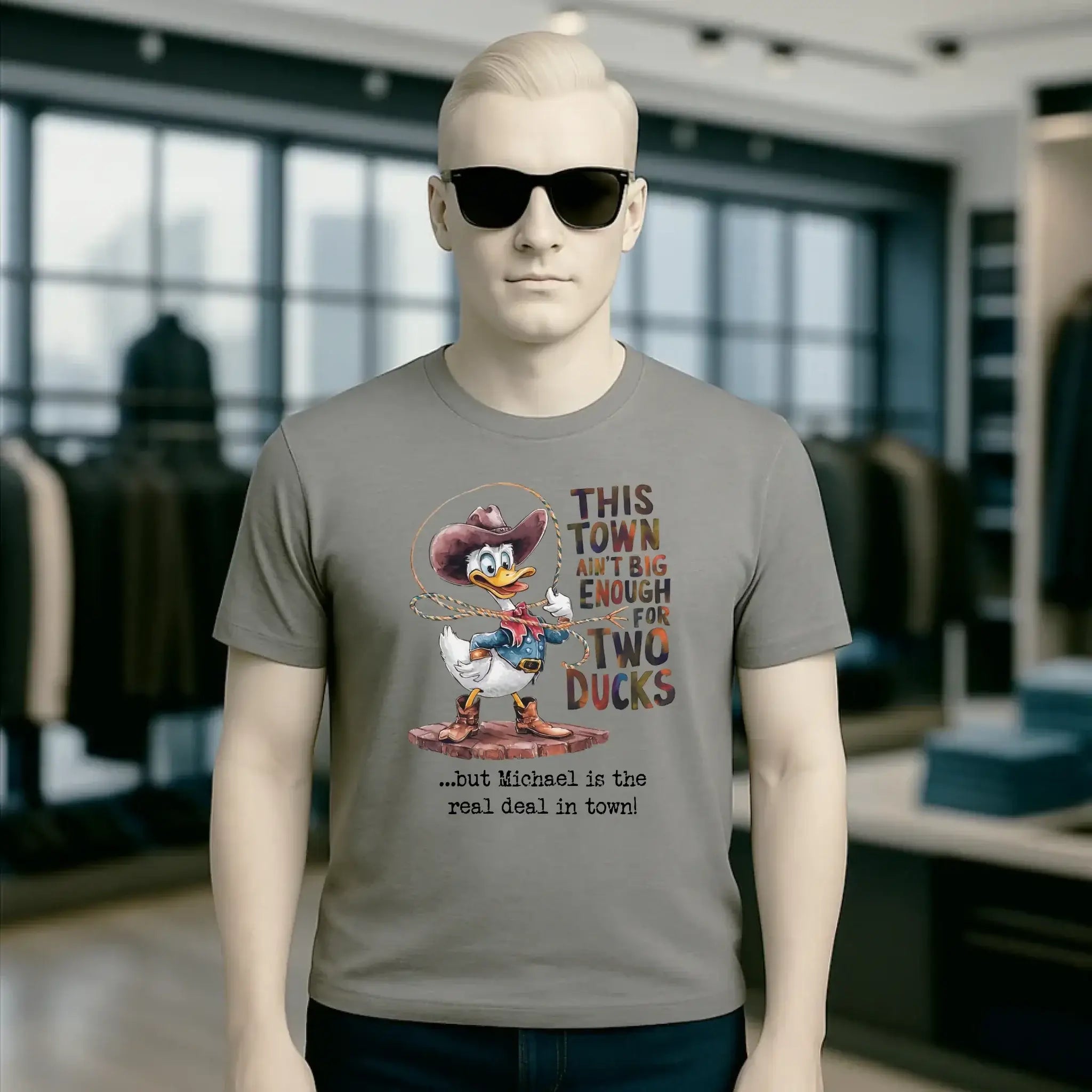 THIS TOWN 2 • DUCK • ENTE • Unisex Premium T-Shirt XS-5XL aus Bio-Baumwolle für Damen & Herren • Exklusivdesign • personalisiert