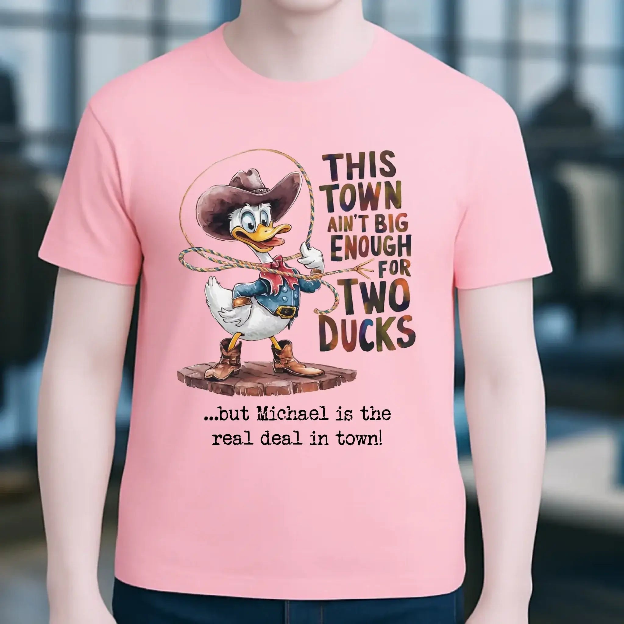 THIS TOWN 2 • DUCK • ENTE • Unisex Premium T-Shirt XS-5XL aus Bio-Baumwolle für Damen & Herren • Exklusivdesign • personalisiert