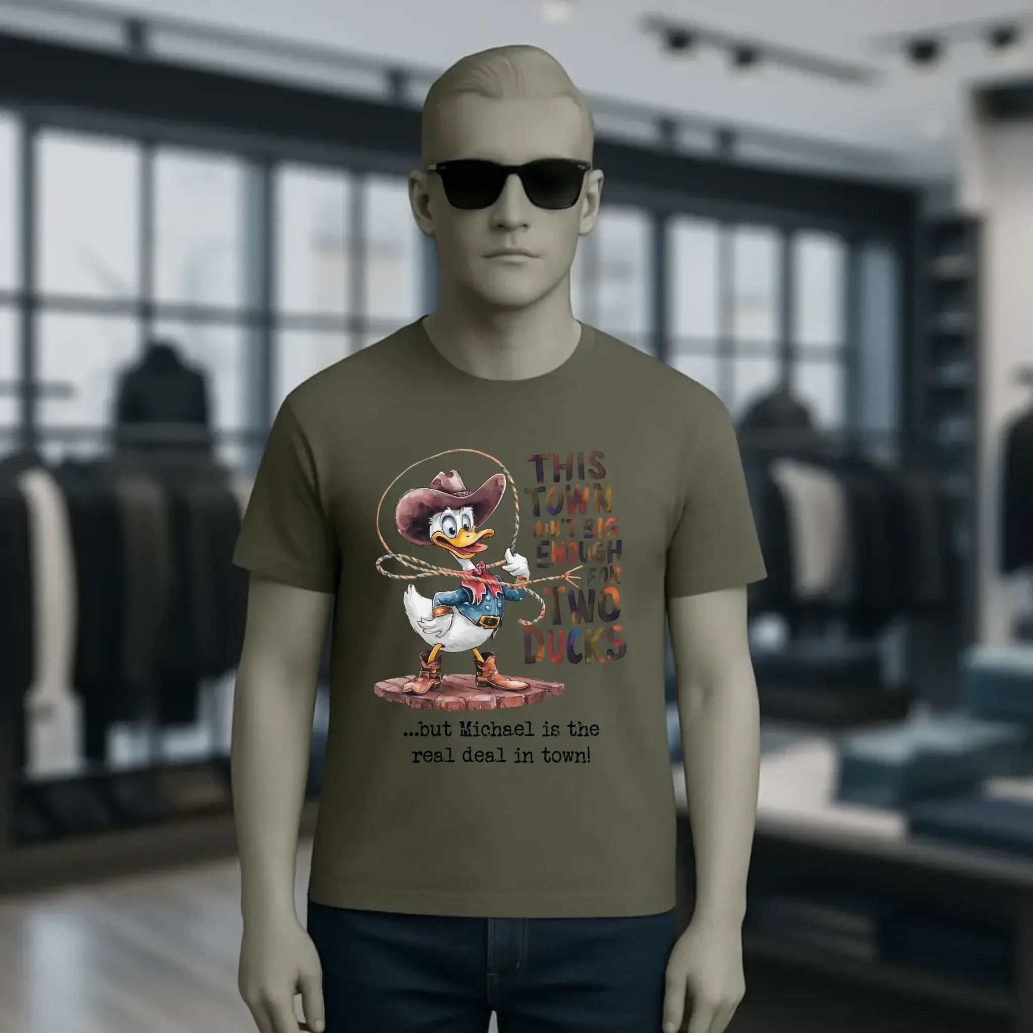 THIS TOWN 2 • DUCK • ENTE • Unisex Premium T-Shirt XS-5XL aus Bio-Baumwolle für Damen & Herren • Exklusivdesign • personalisiert