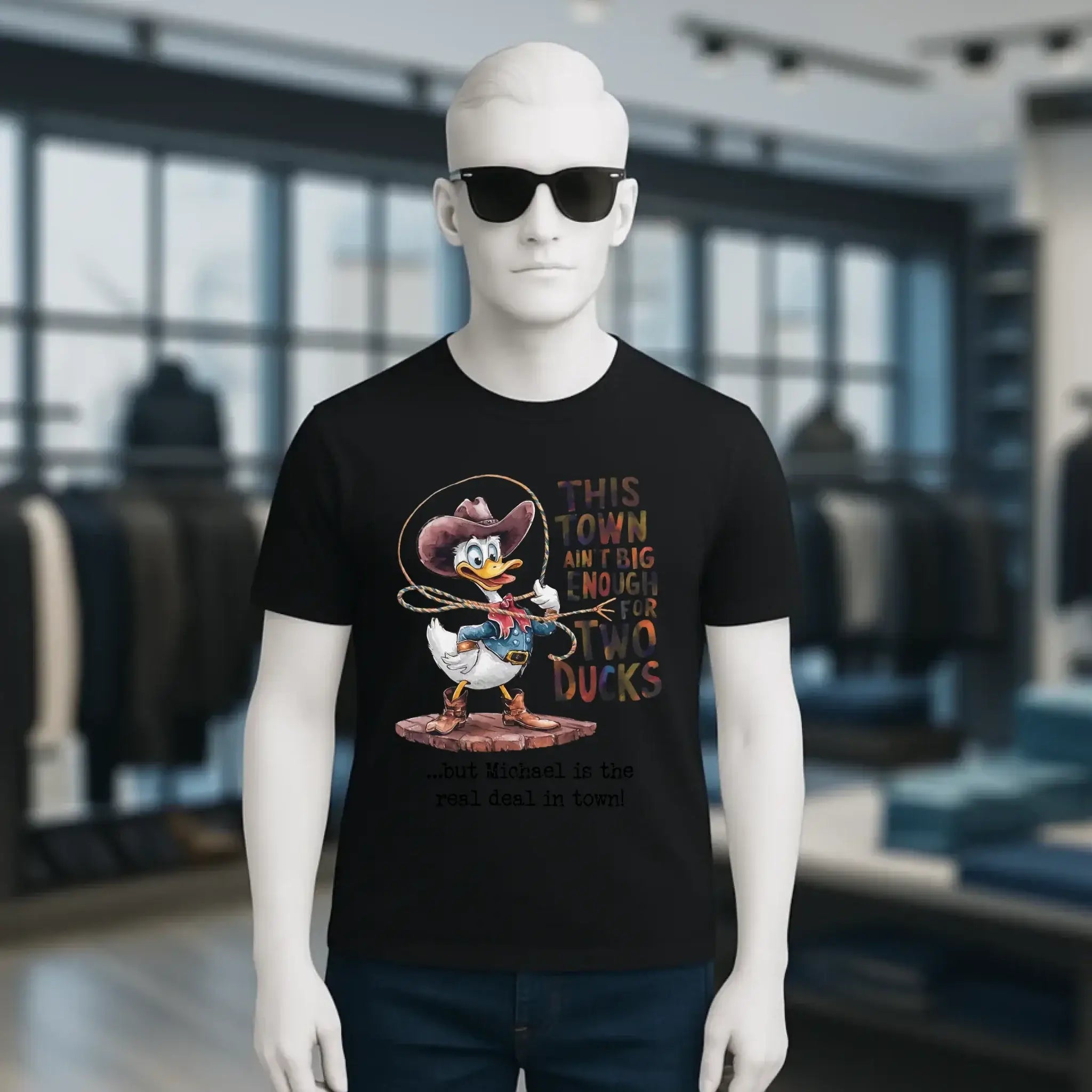 THIS TOWN 2 • DUCK • ENTE • Unisex Premium T-Shirt XS-5XL aus Bio-Baumwolle für Damen & Herren • Exklusivdesign • personalisiert