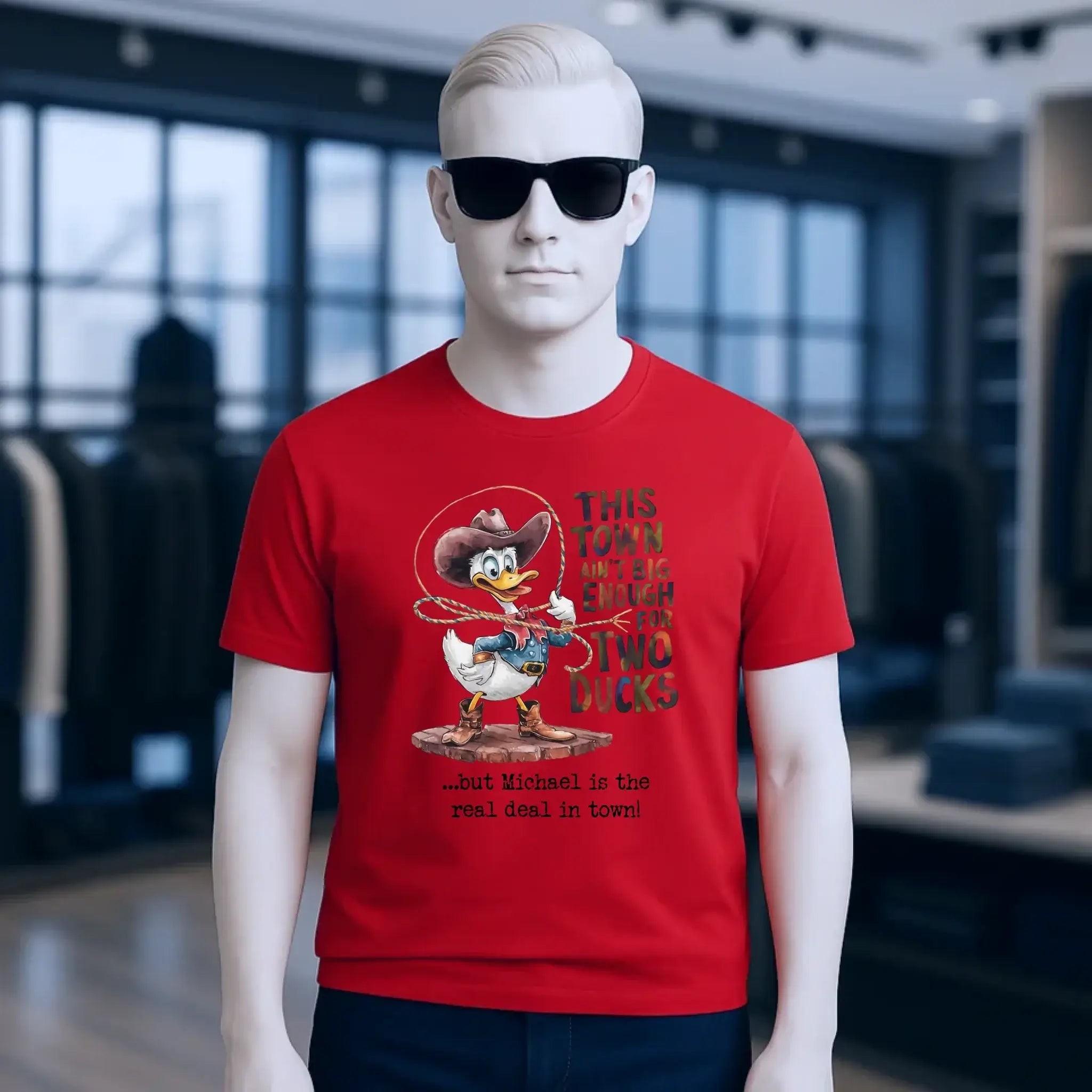 THIS TOWN 2 • DUCK • ENTE • Unisex Premium T-Shirt XS-5XL aus Bio-Baumwolle für Damen & Herren • Exklusivdesign • personalisiert