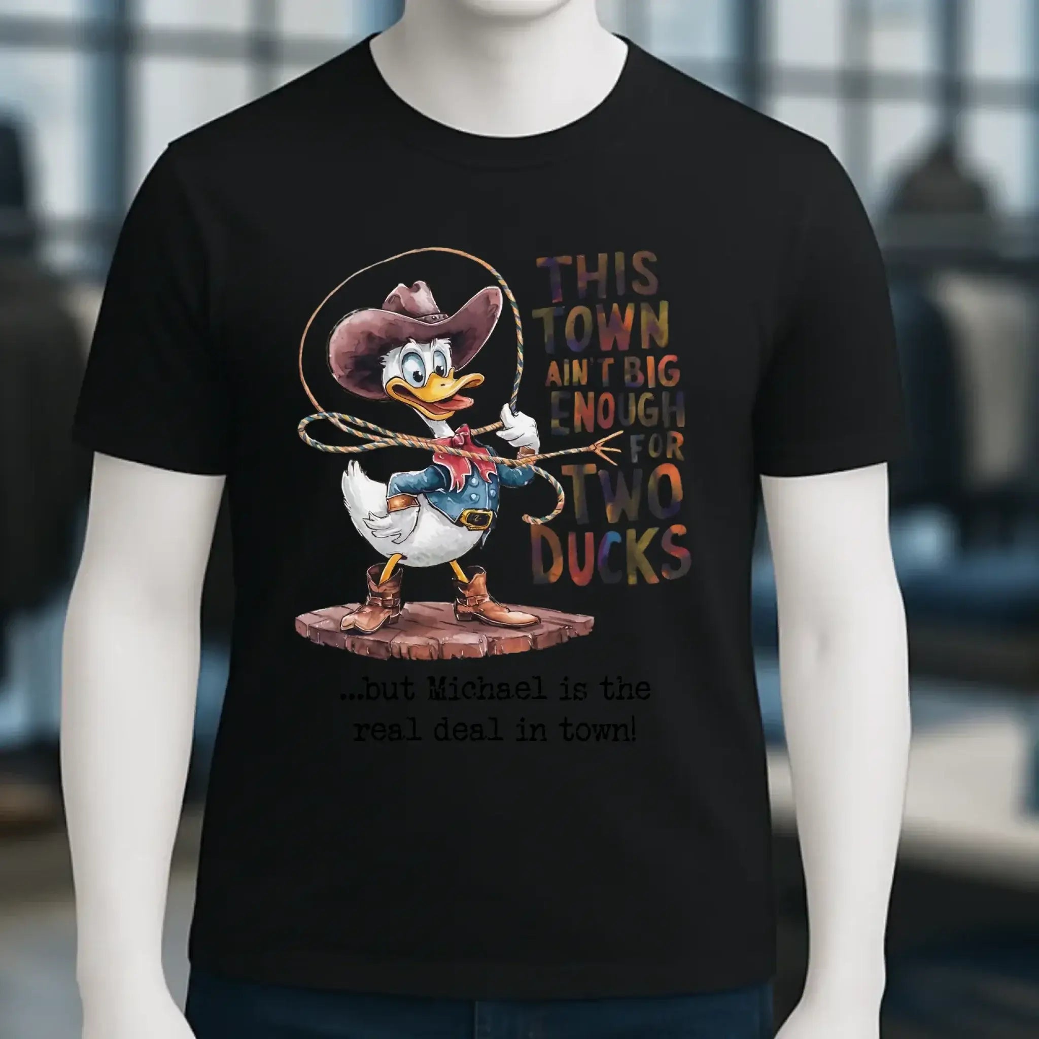 THIS TOWN 2 • DUCK • ENTE • Unisex Premium T-Shirt XS-5XL aus Bio-Baumwolle für Damen & Herren • Exklusivdesign • personalisiert