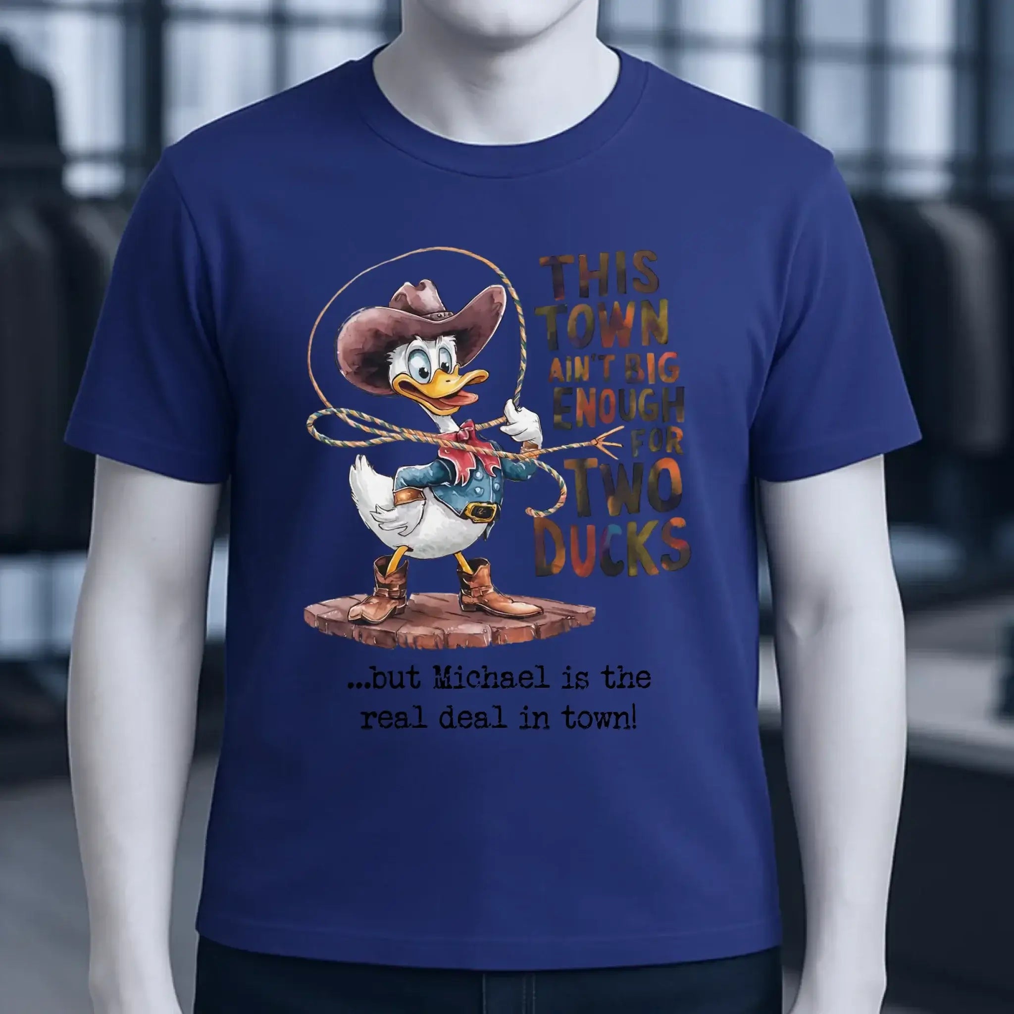 THIS TOWN 2 • DUCK • ENTE • Unisex Premium T-Shirt XS-5XL aus Bio-Baumwolle für Damen & Herren • Exklusivdesign • personalisiert