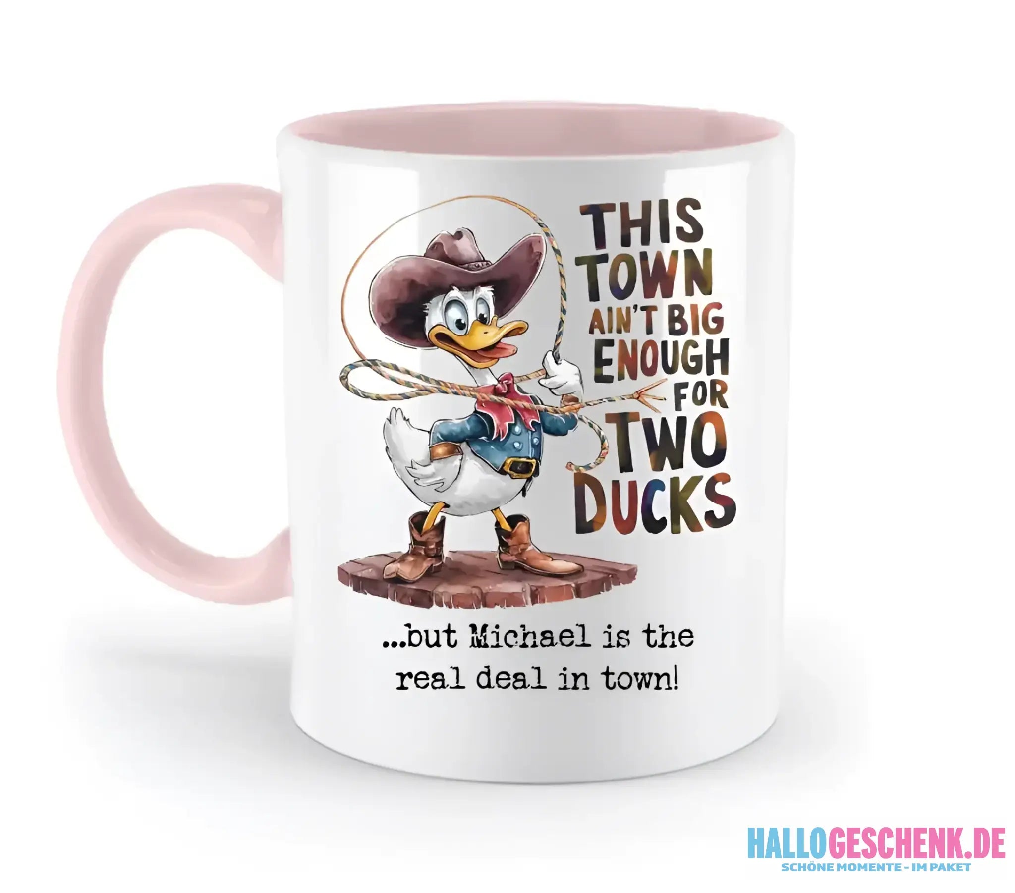 THIS TOWN 2 • DUCK • ENTE • zweifarbige Tasse • Exklusivdesign • personalisiert - zweifarbige Tasse
