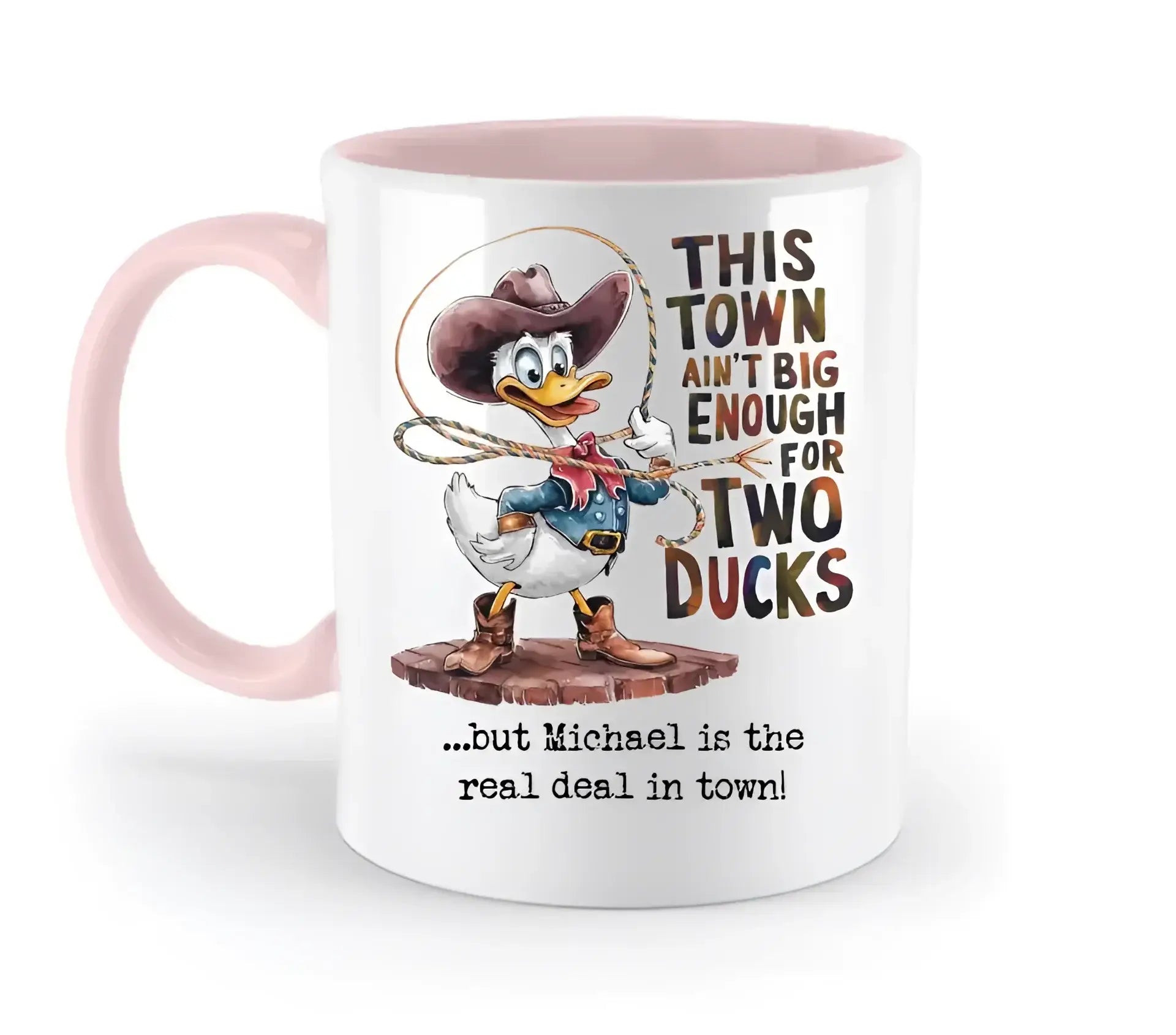 THIS TOWN 2 • DUCK • ENTE • zweifarbige Tasse • Exklusivdesign • personalisiert - zweifarbige Tasse