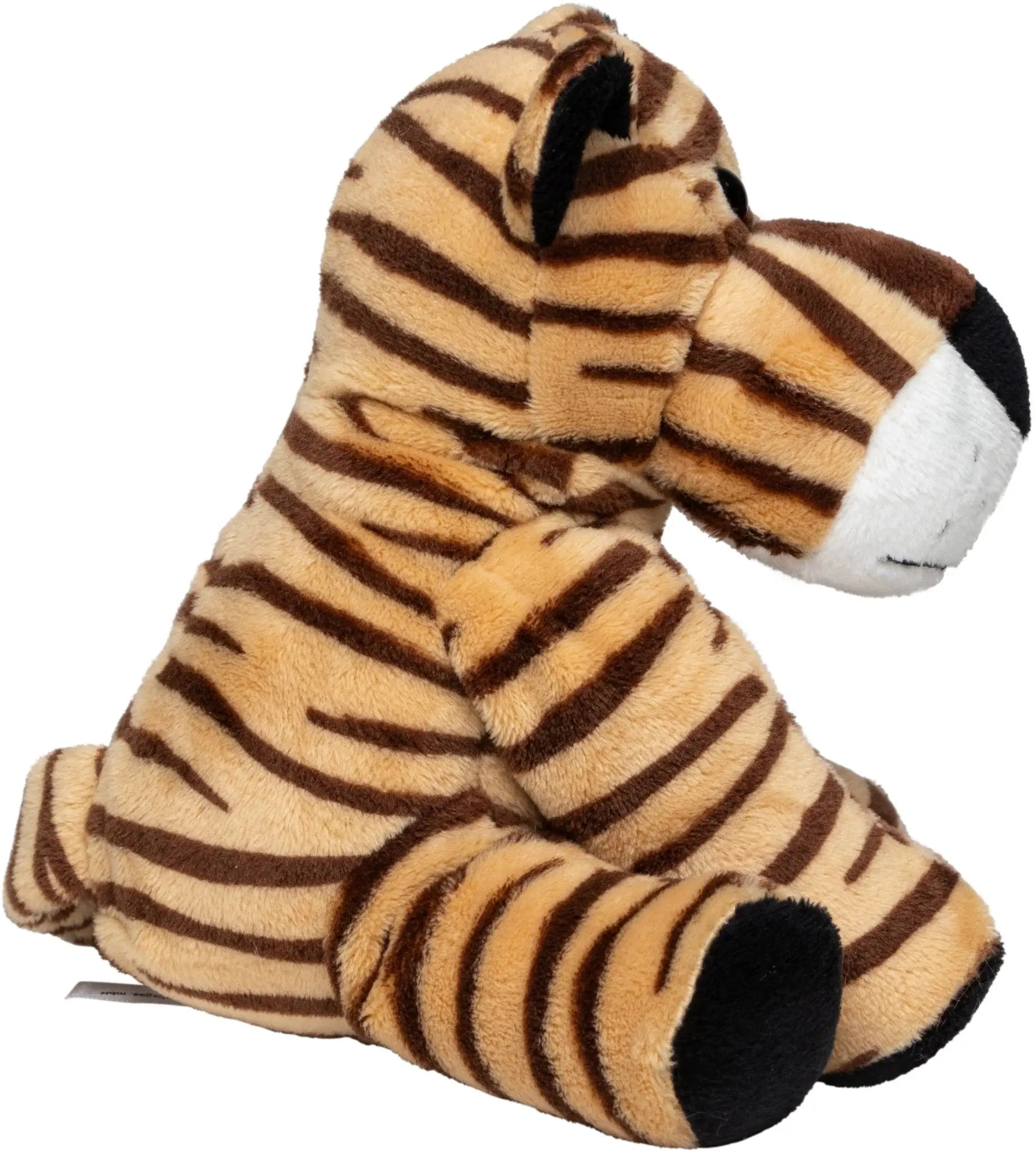 plush tiger toy tiger david mit tan und braun stripes schwarz nose paw pads und weiß muzzle made von soft fabric