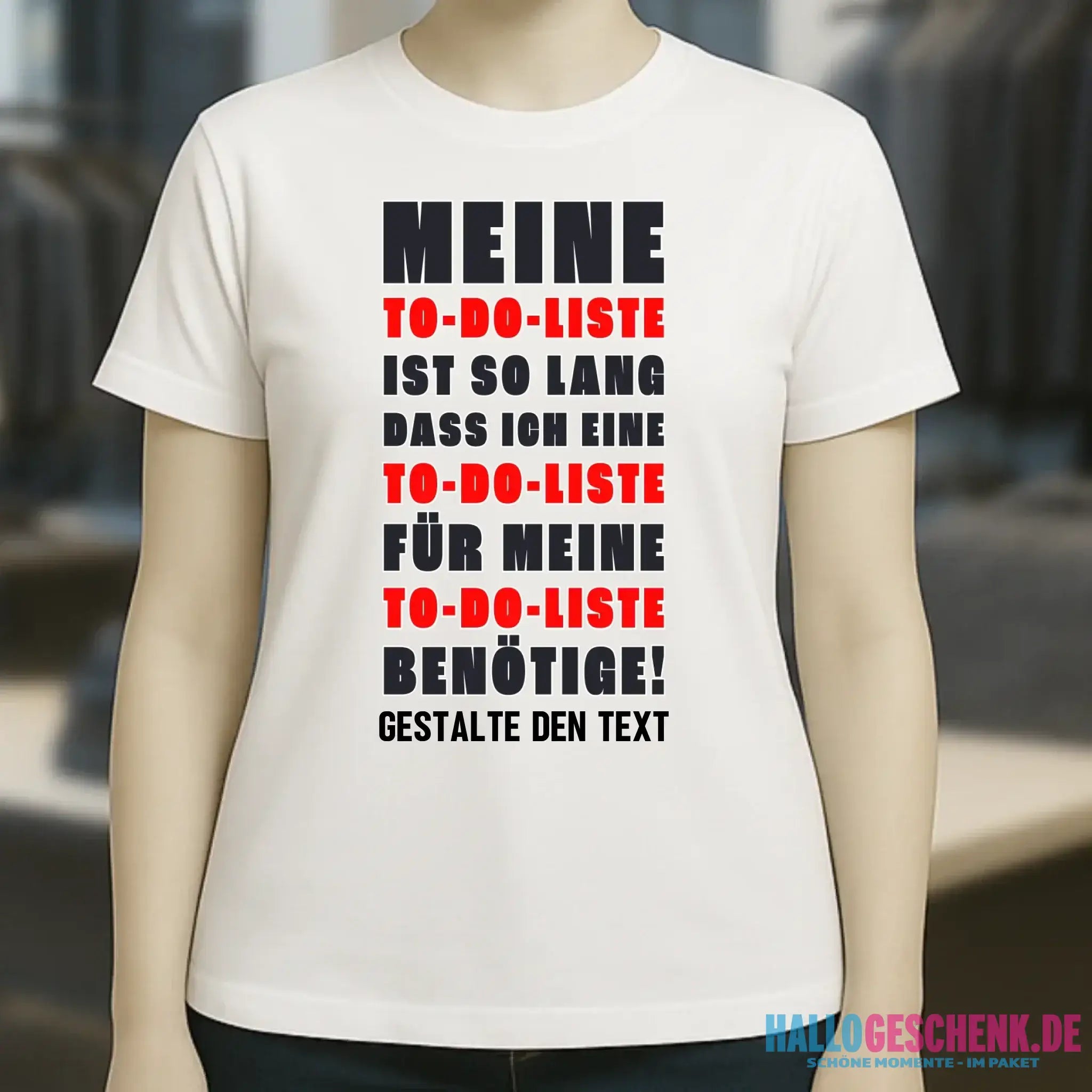 TO DO LISTE • Ladies Premium T-Shirt XS-2XL aus Bio-Baumwolle für Damen • Exklusivdesign • personalisiert