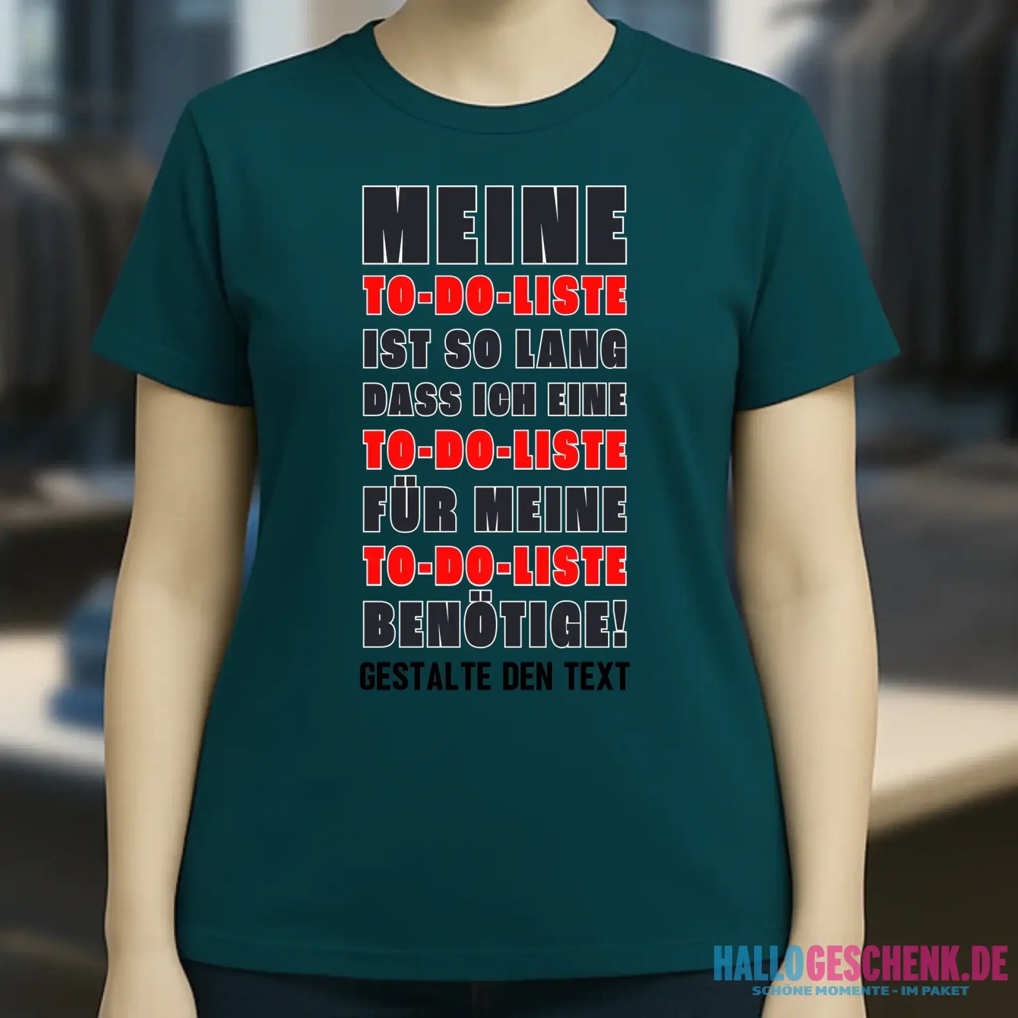 TO DO LISTE • Ladies Premium T-Shirt XS-2XL aus Bio-Baumwolle für Damen • Exklusivdesign • personalisiert