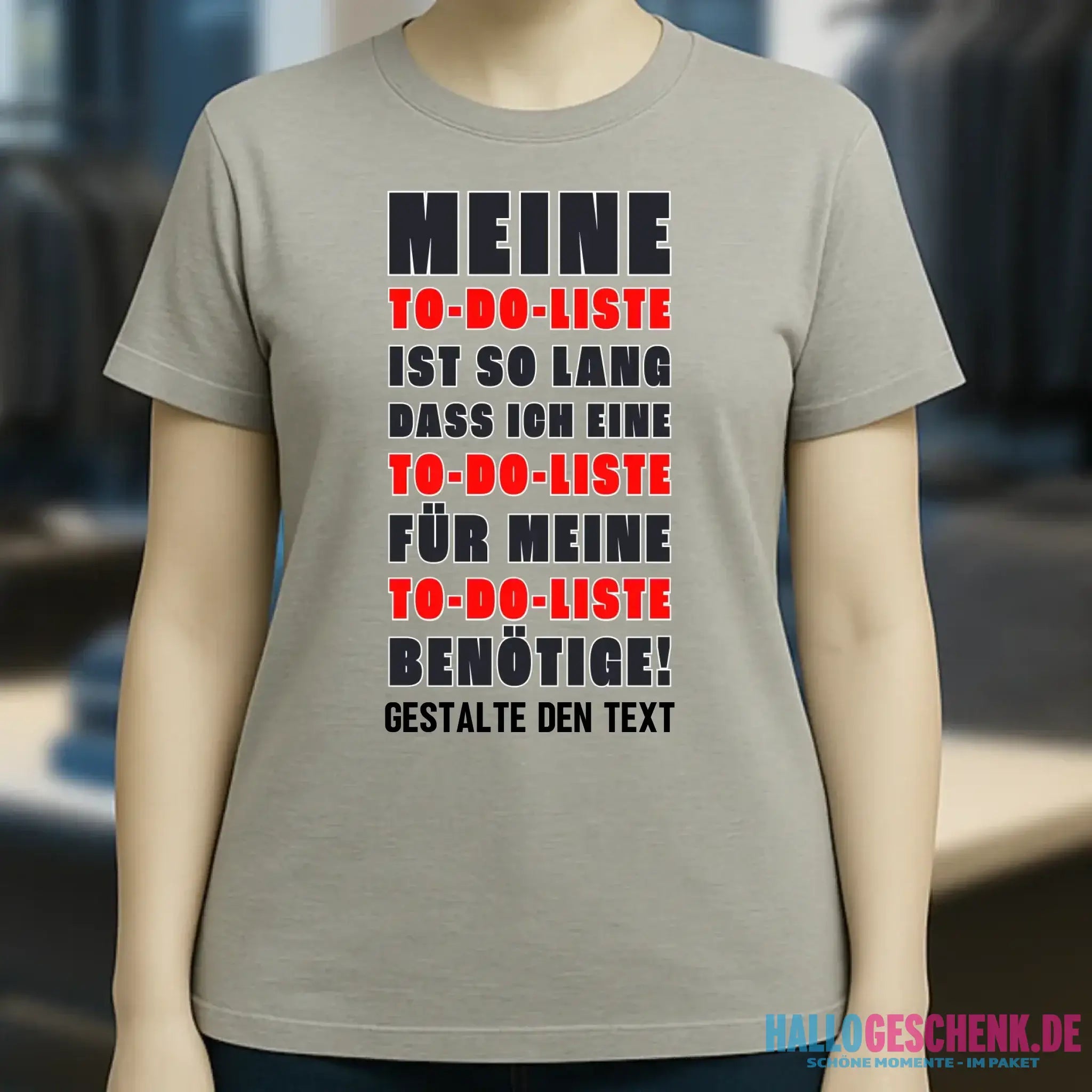 TO DO LISTE • Ladies Premium T-Shirt XS-2XL aus Bio-Baumwolle für Damen • Exklusivdesign • personalisiert