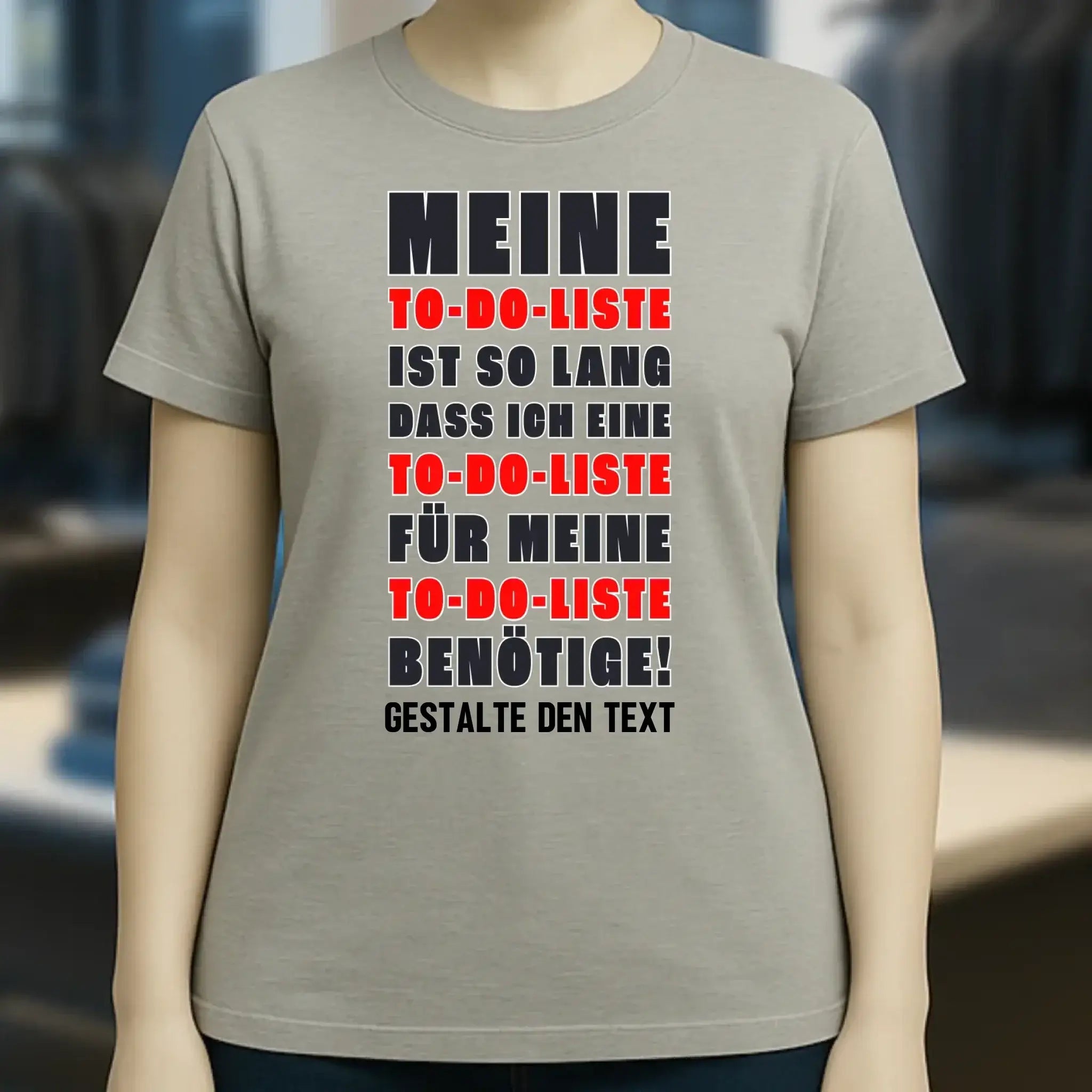 TO DO LISTE • Ladies Premium T-Shirt XS-2XL aus Bio-Baumwolle für Damen • Exklusivdesign • personalisiert