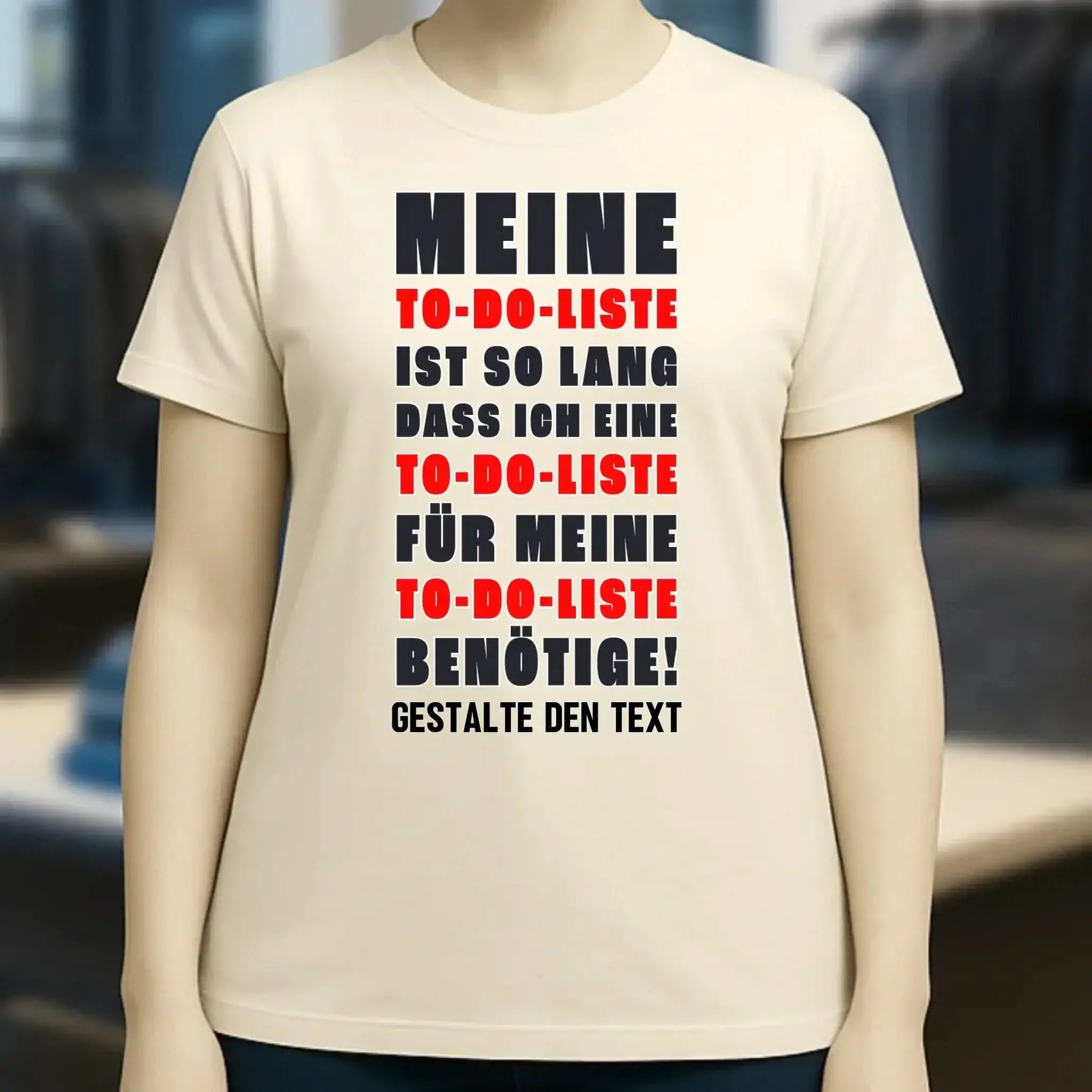 TO DO LISTE • Ladies Premium T-Shirt XS-2XL aus Bio-Baumwolle für Damen • Exklusivdesign • personalisiert