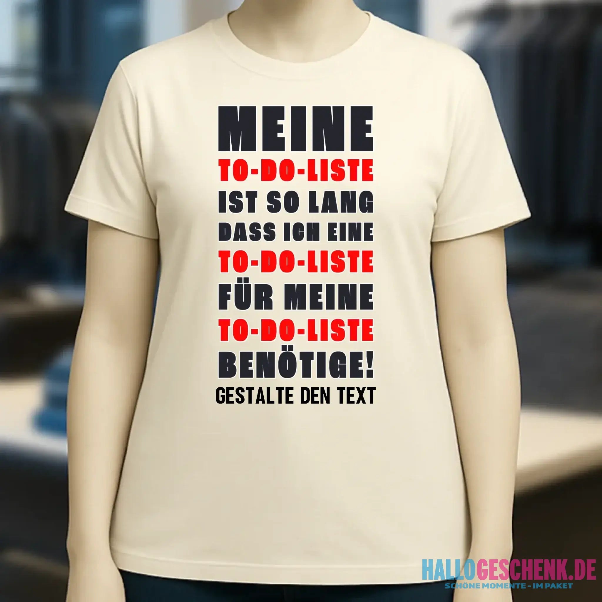 TO DO LISTE • Ladies Premium T-Shirt XS-2XL aus Bio-Baumwolle für Damen • Exklusivdesign • personalisiert