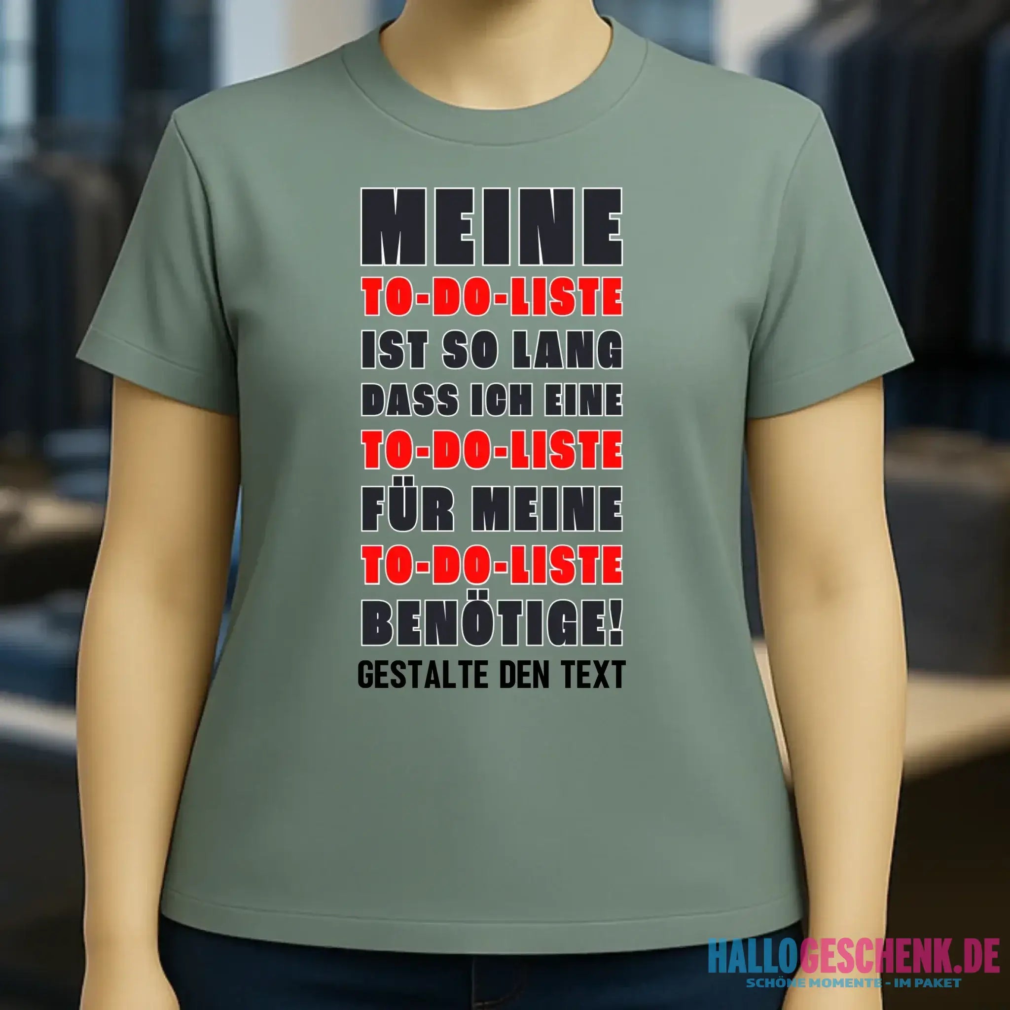 TO DO LISTE • Ladies Premium T-Shirt XS-2XL aus Bio-Baumwolle für Damen • Exklusivdesign • personalisiert