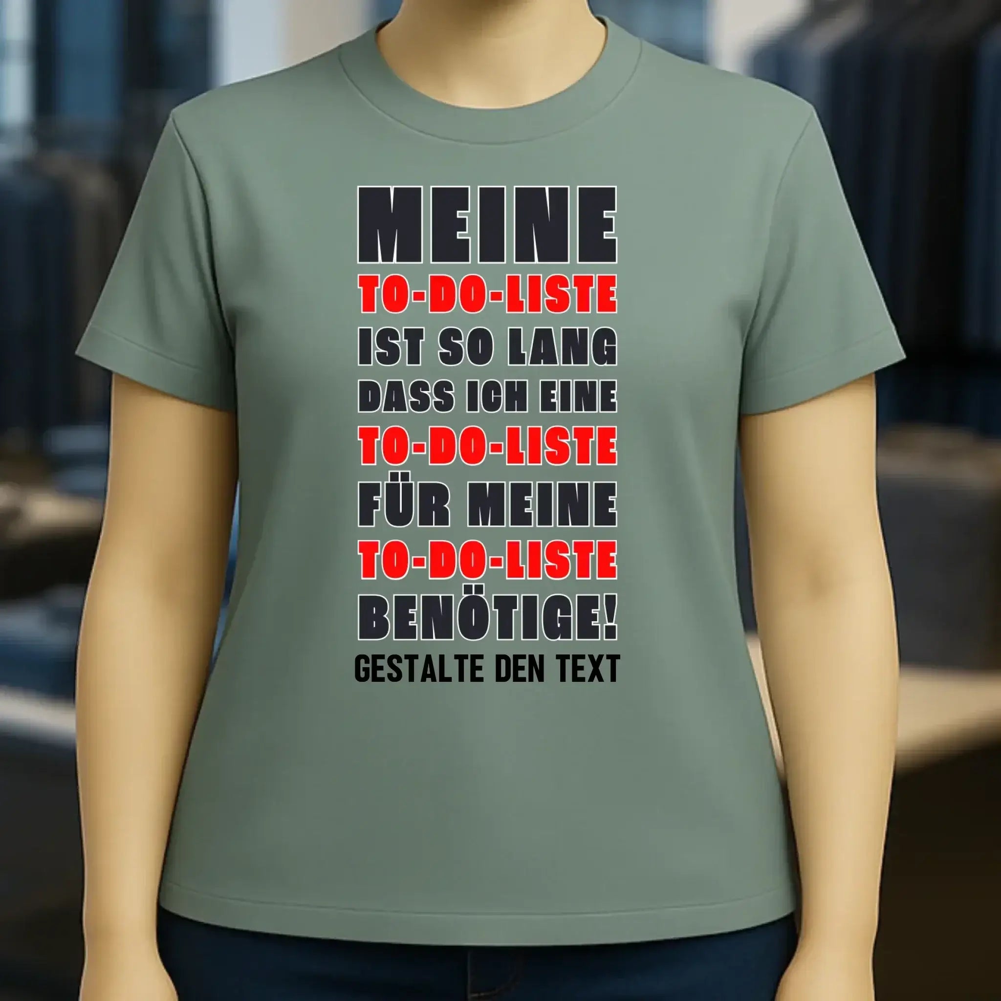 TO DO LISTE • Ladies Premium T-Shirt XS-2XL aus Bio-Baumwolle für Damen • Exklusivdesign • personalisiert