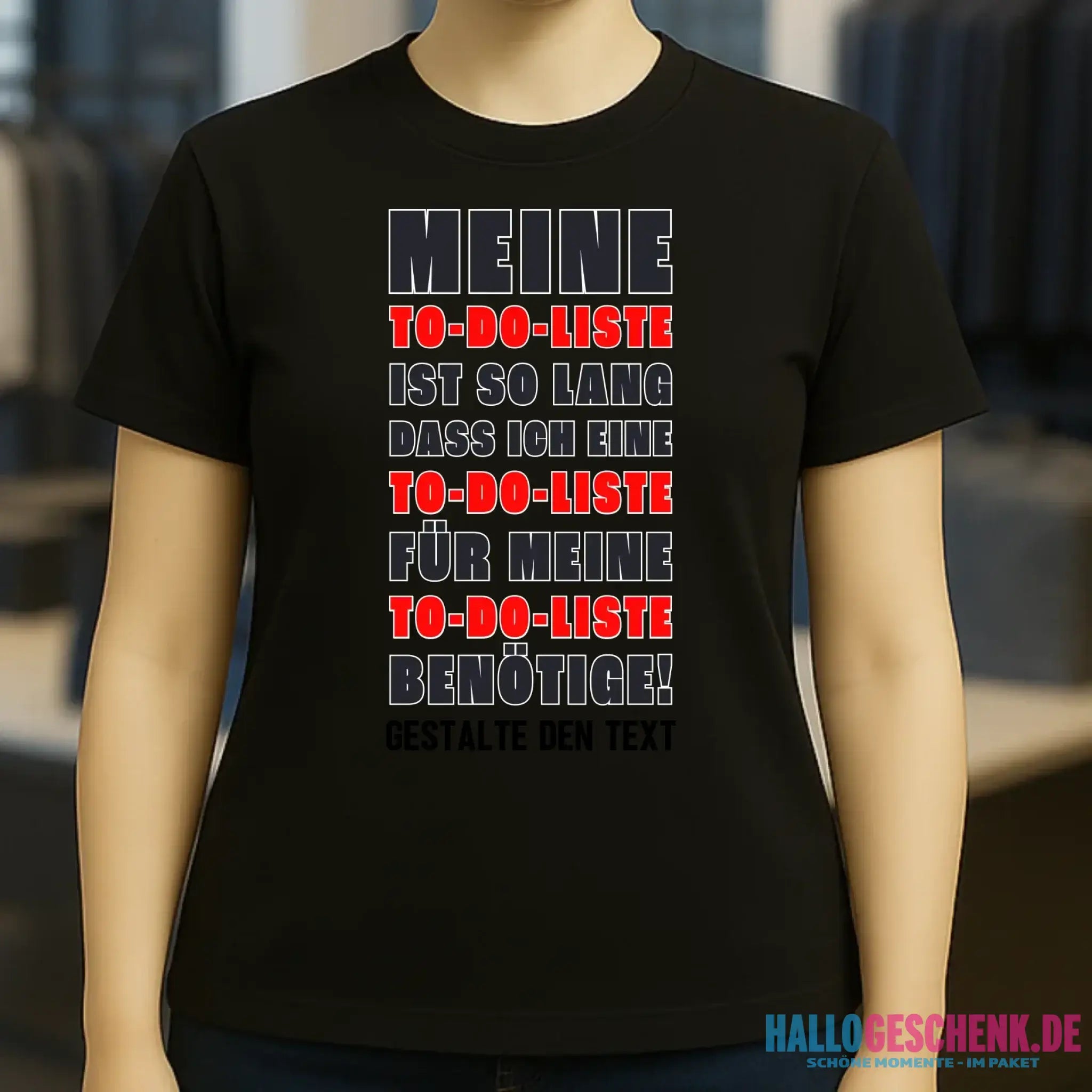 TO DO LISTE • Ladies Premium T-Shirt XS-2XL aus Bio-Baumwolle für Damen • Exklusivdesign • personalisiert