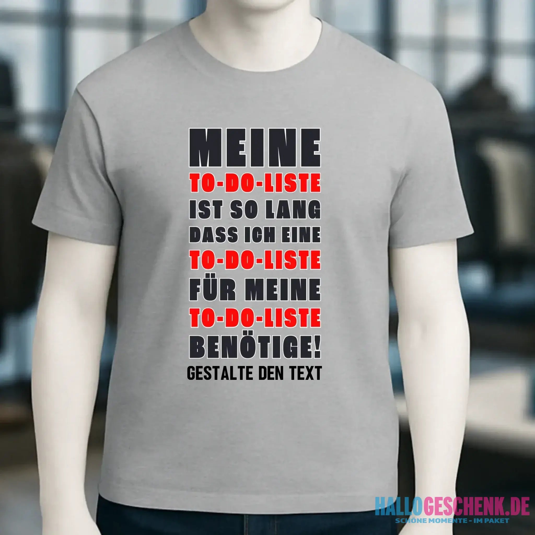 TO DO LISTE • Unisex Premium T-Shirt XS-5XL aus Bio-Baumwolle für Damen & Herren • Exklusivdesign • personalisiert